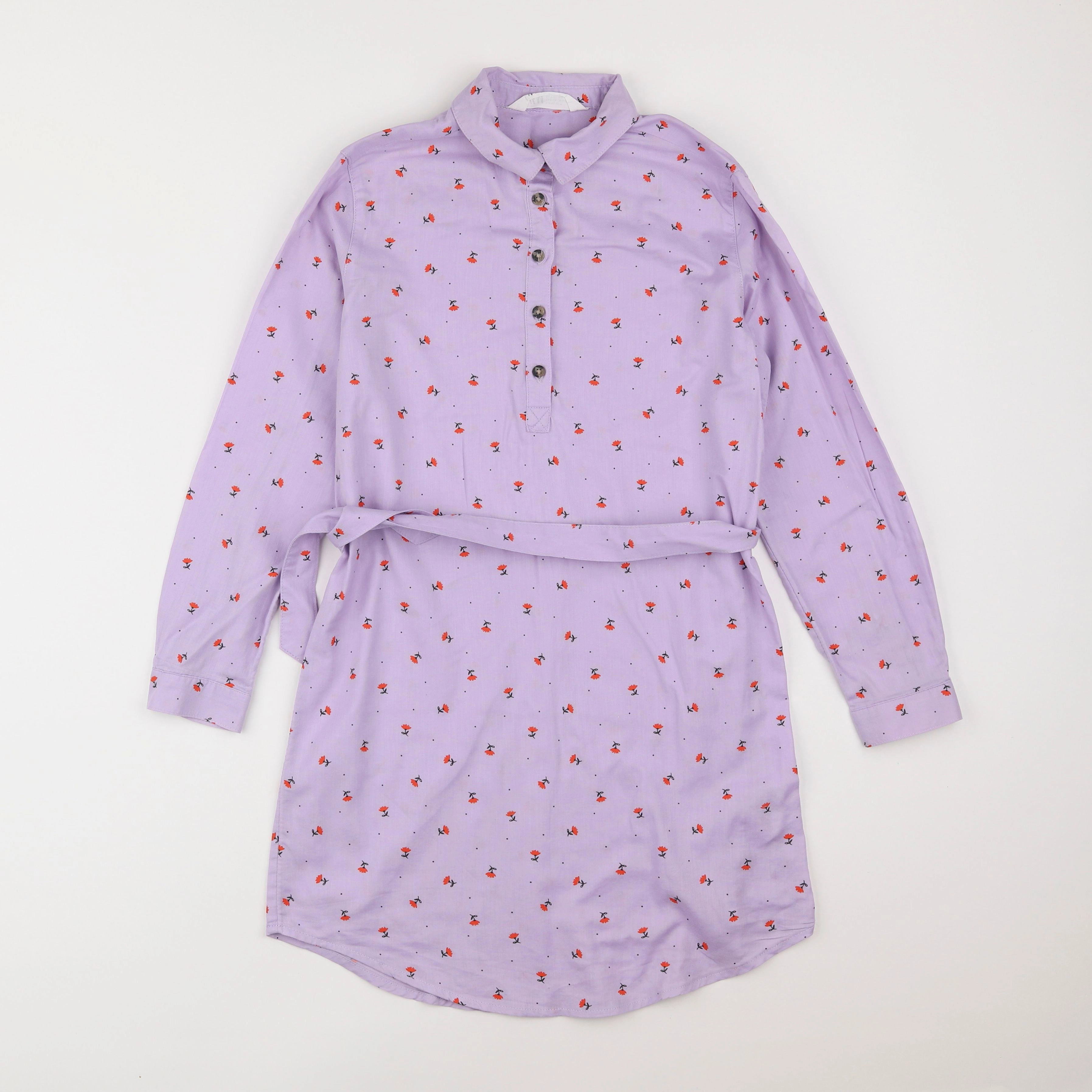 H&M - robe violet - 9/10 ans