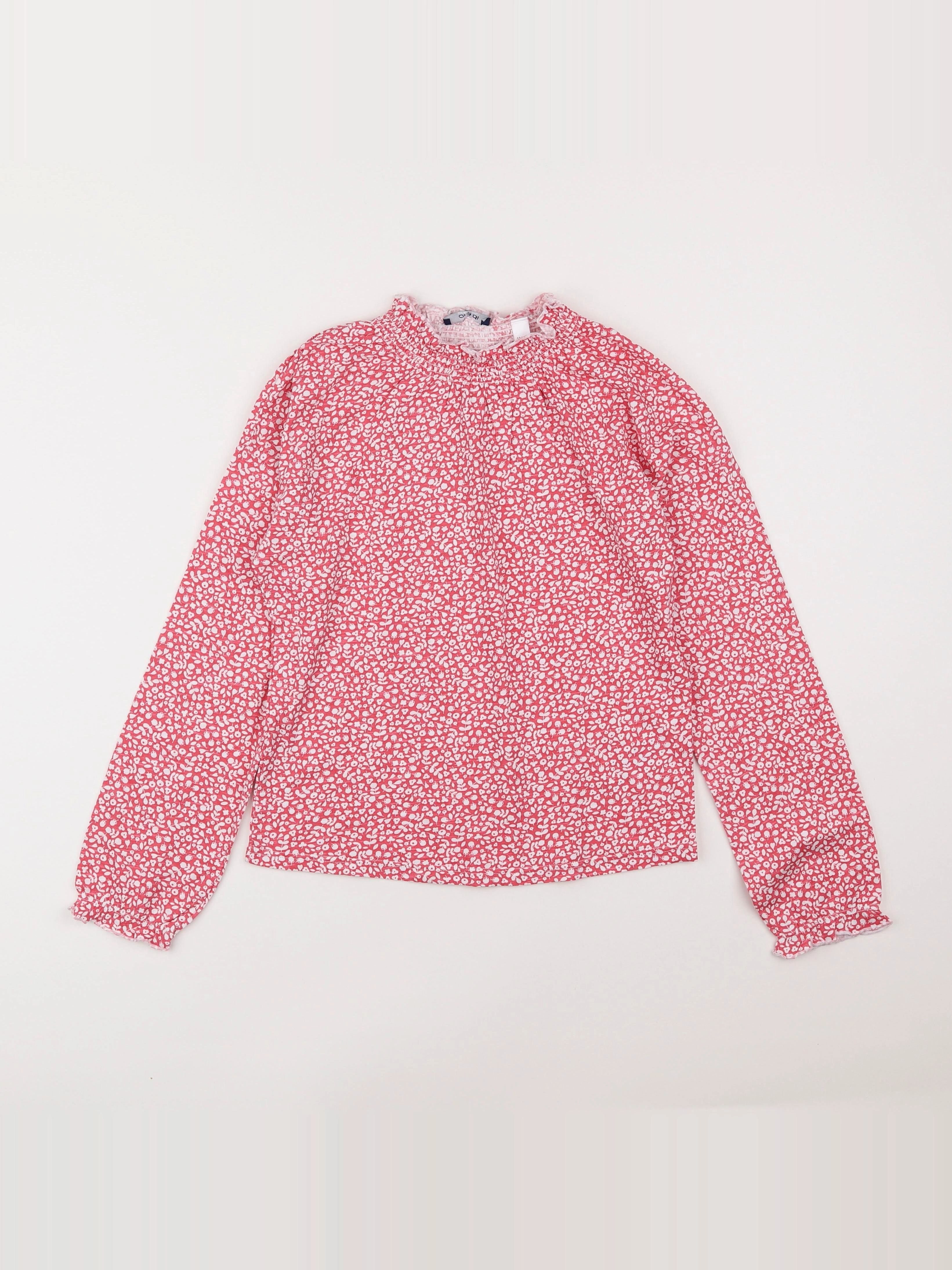 Okaidi - blouse rose - 10 ans