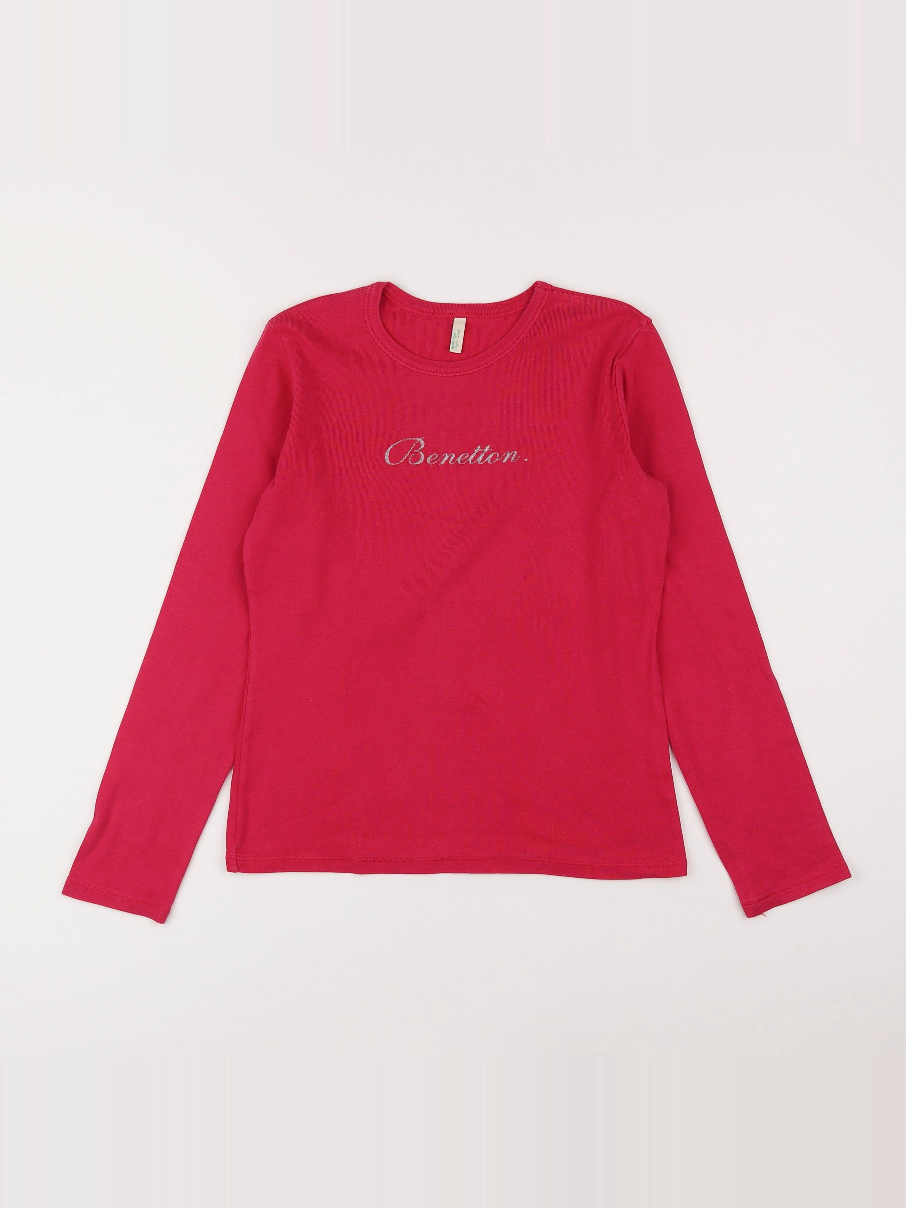 Benetton - tee-shirt rose - 10 ans