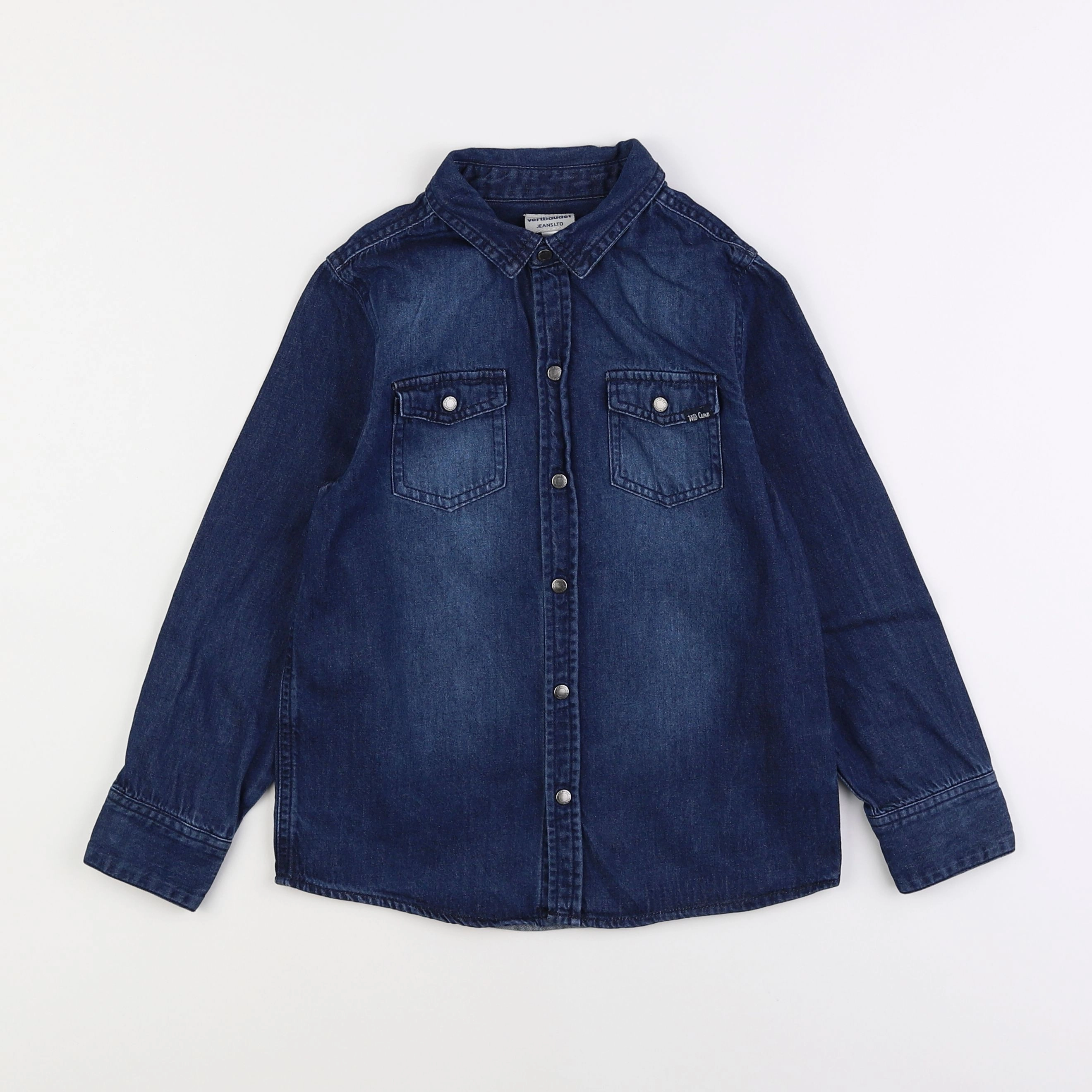 Vertbaudet - chemise bleu - 8 ans