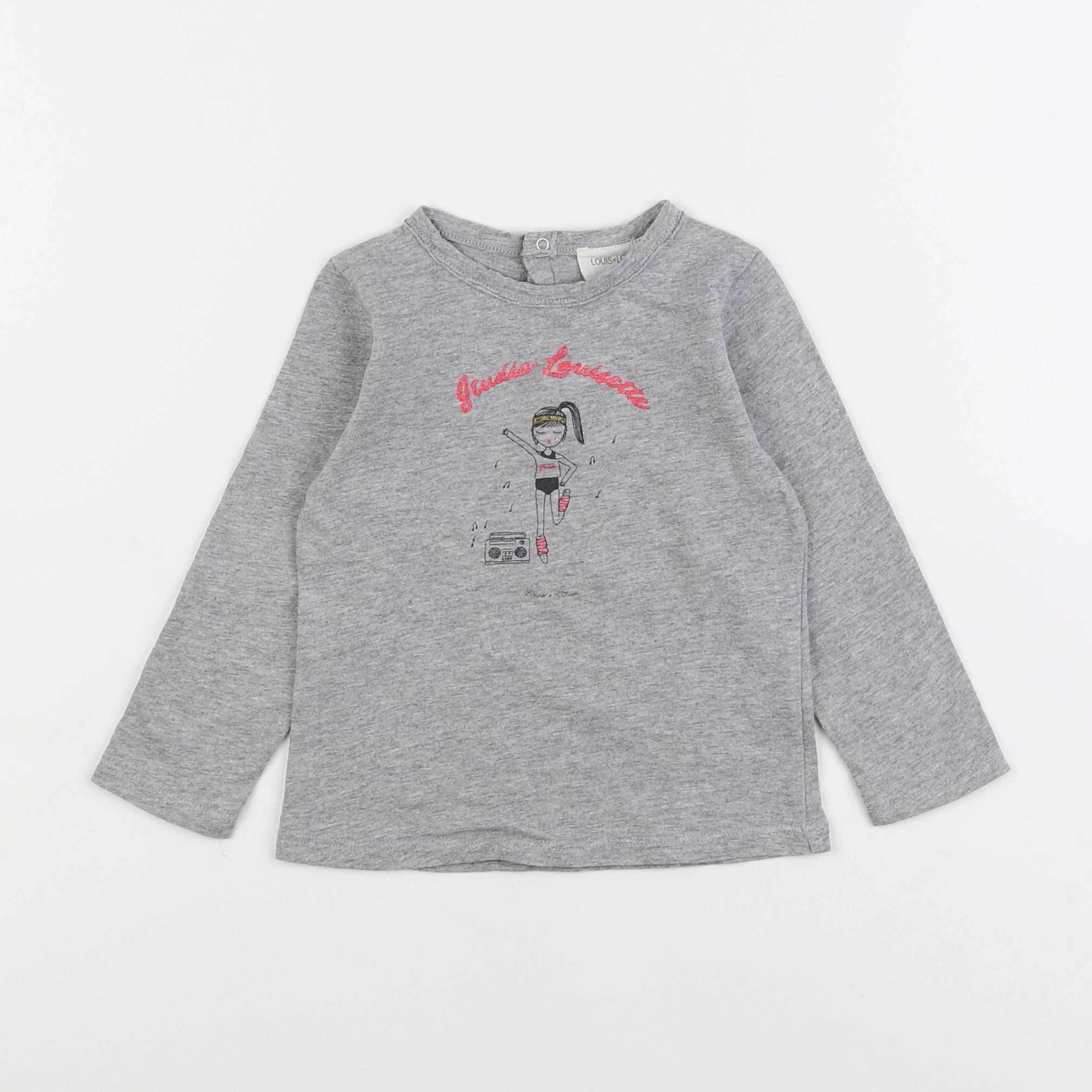 Louis Louise - tee-shirt gris - 18 mois