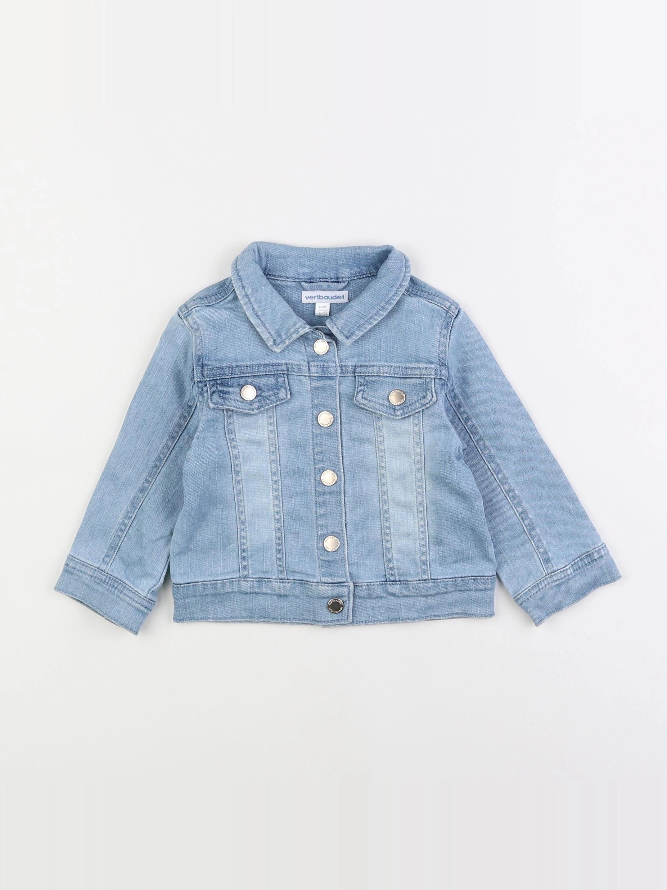 Vertbaudet - veste bleu - 18 mois