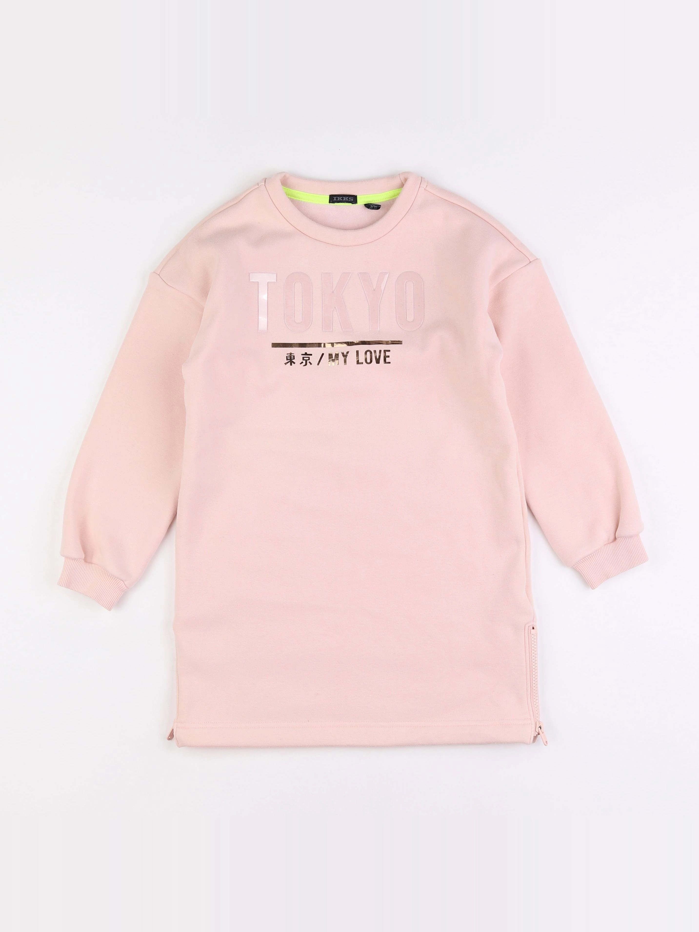 IKKS - robe rose - 8 ans