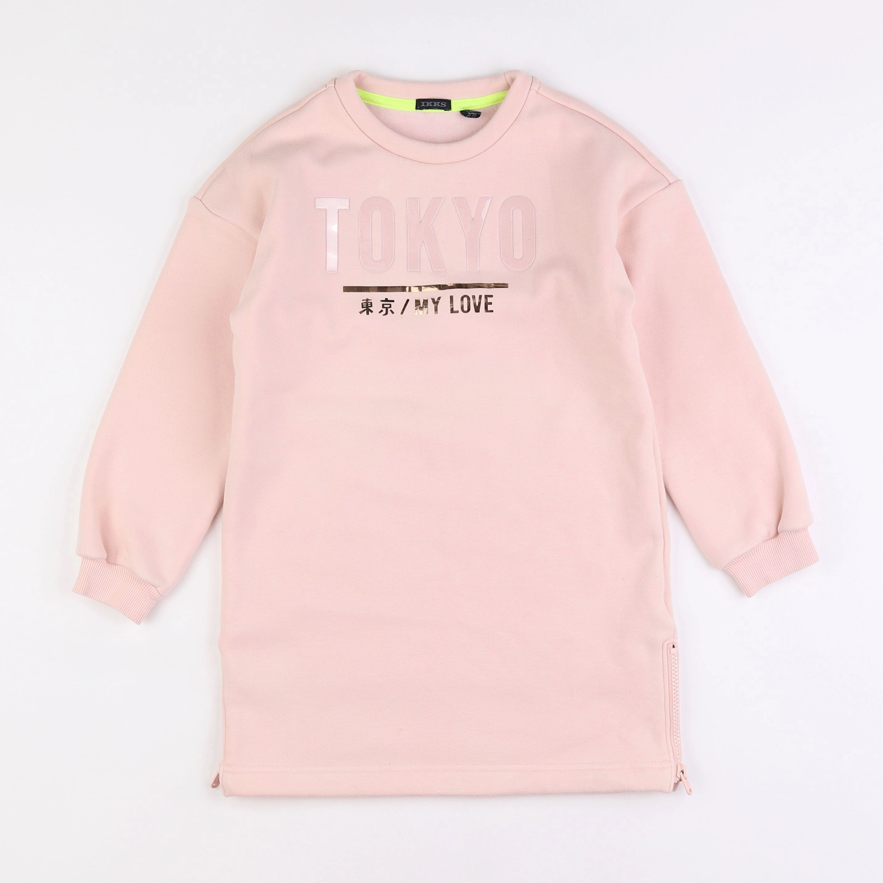 IKKS - robe rose - 8 ans
