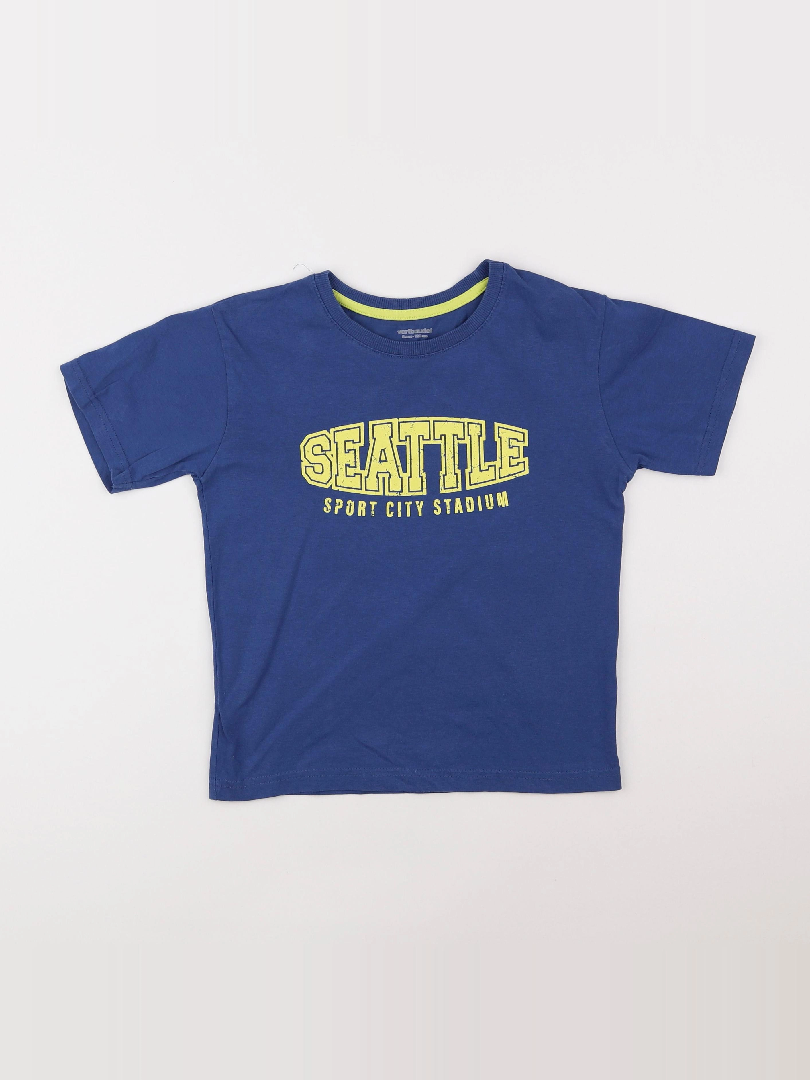 Vertbaudet - tee-shirt bleu - 8 ans