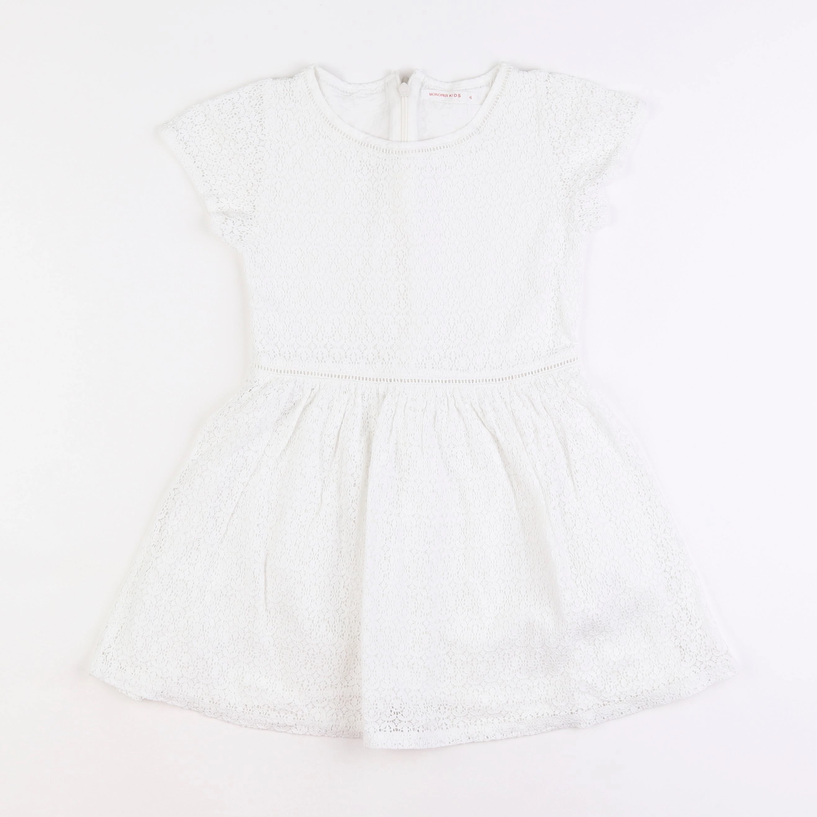 Monoprix - robe blanc - 6 ans