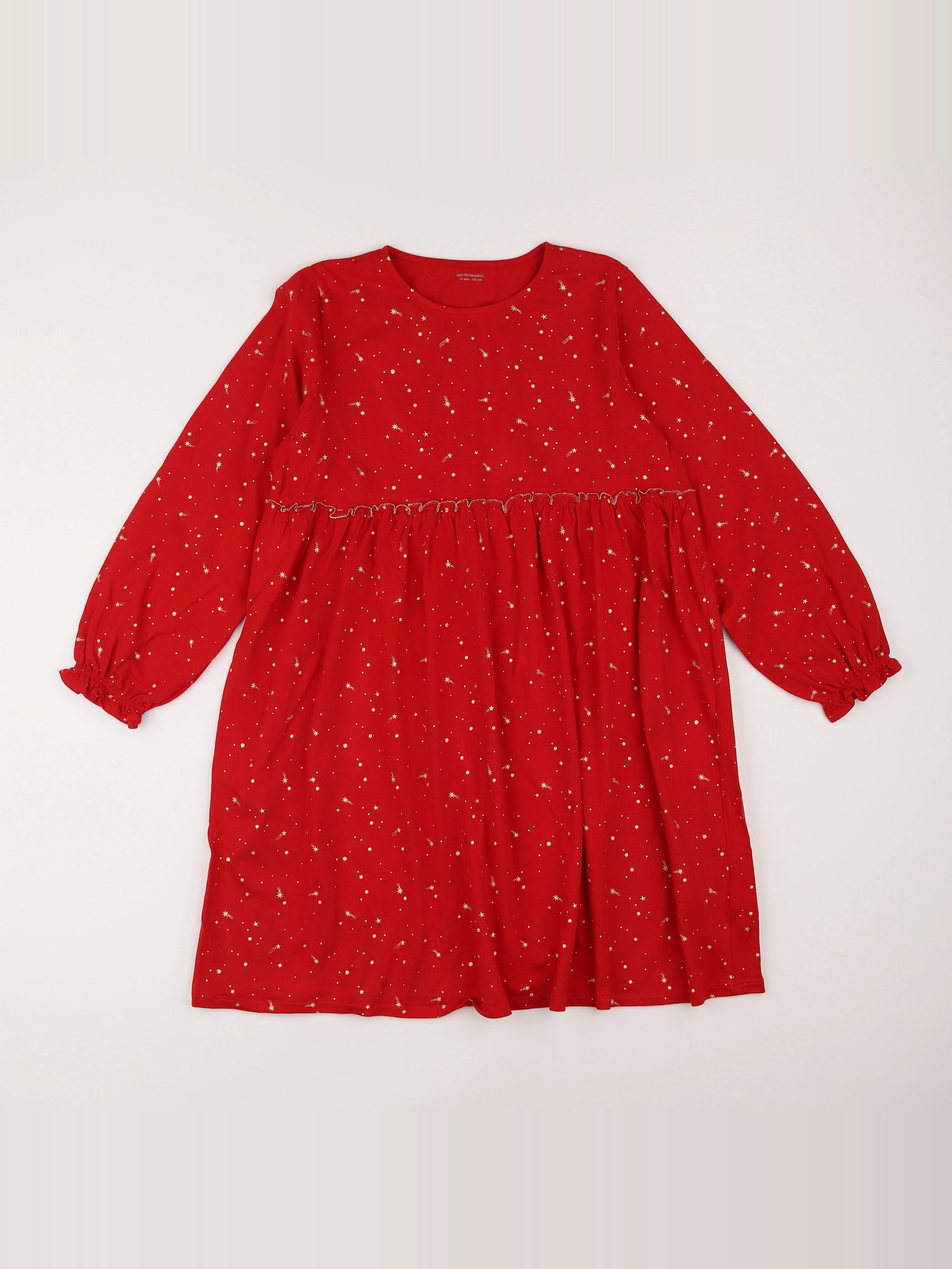 Vertbaudet - robe rouge - 13 ans
