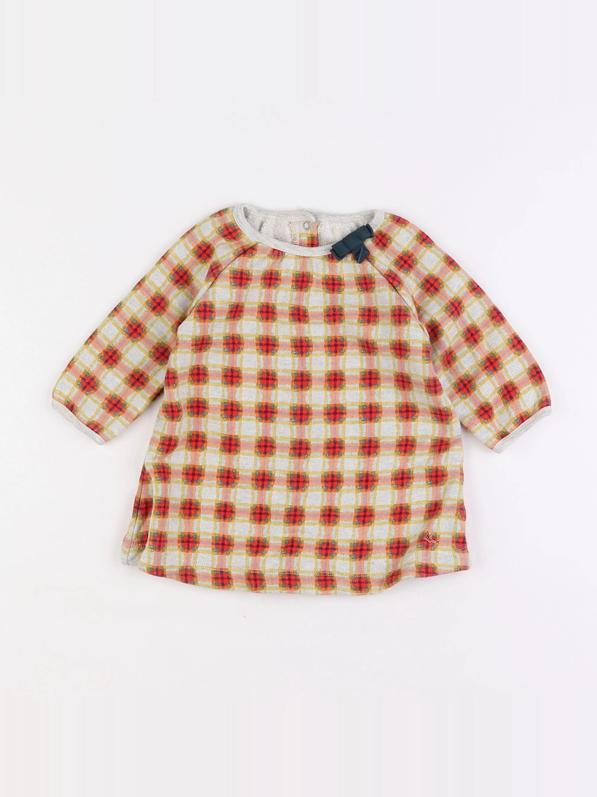 Petit Bateau - robe multicolore - 6 mois