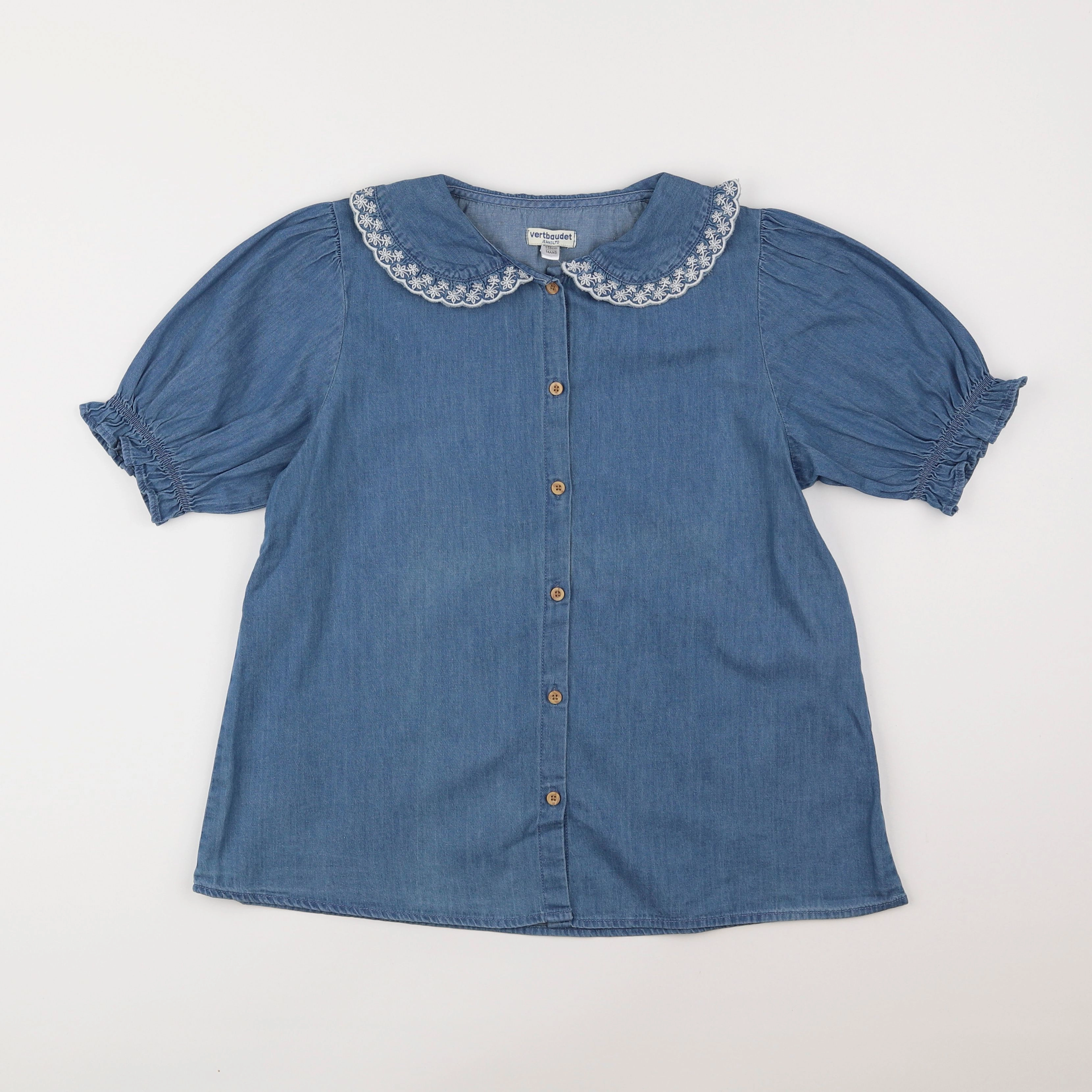 Vertbaudet - blouse bleu - 14 ans