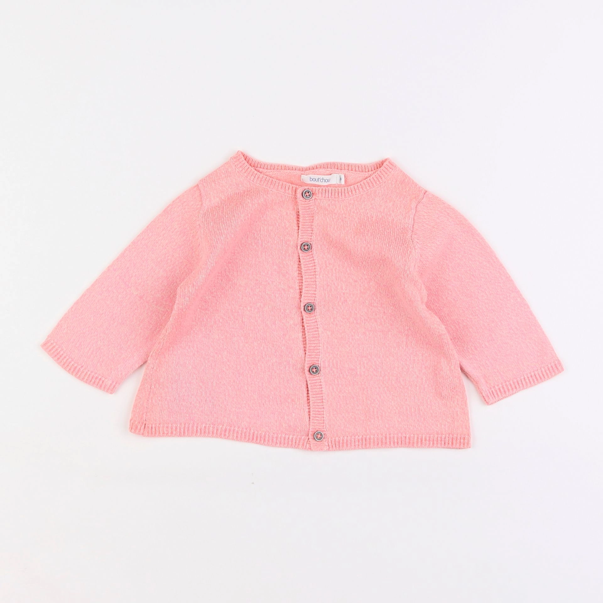 Boutchou - gilet rose - 6 mois