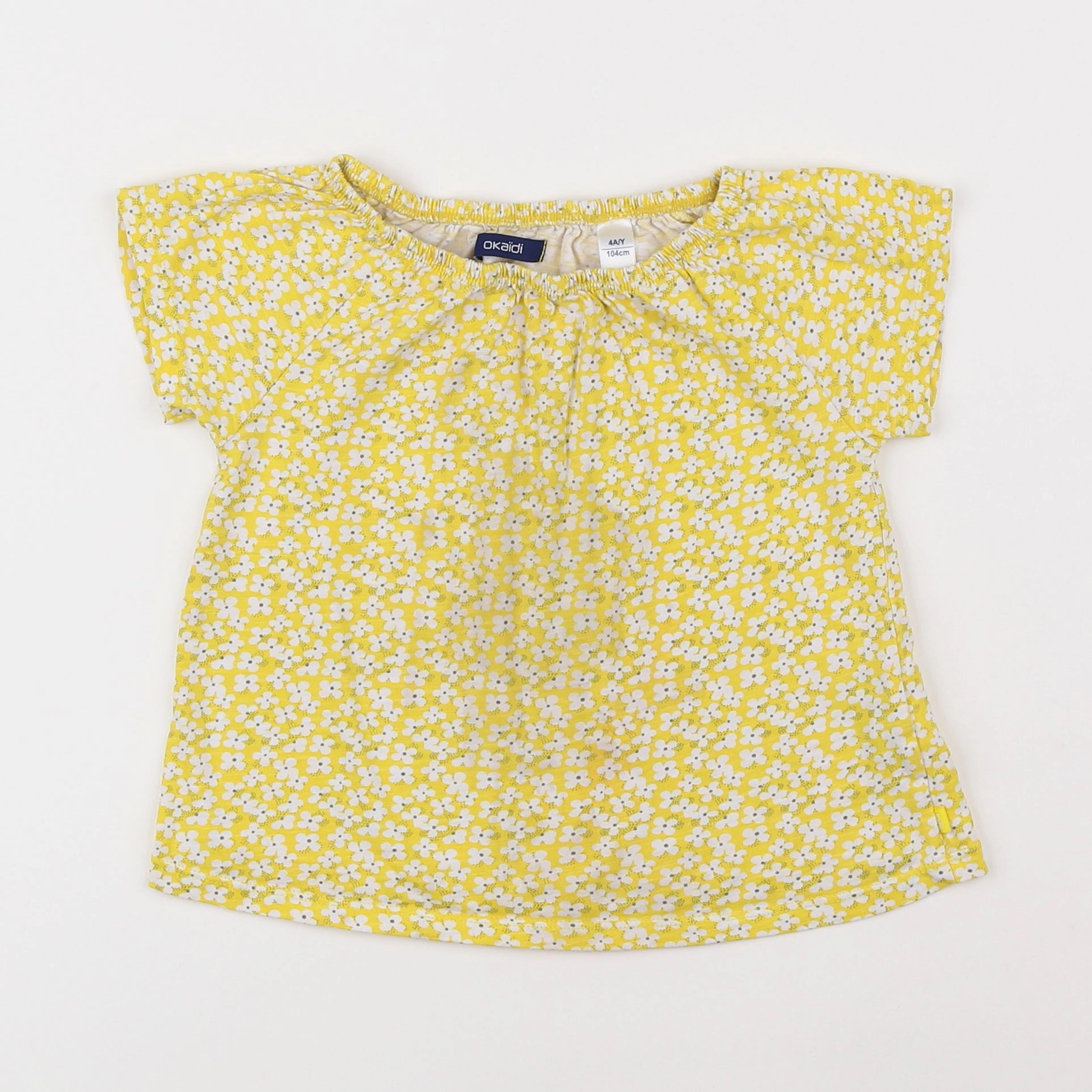 Okaidi - tee-shirt jaune - 4 ans