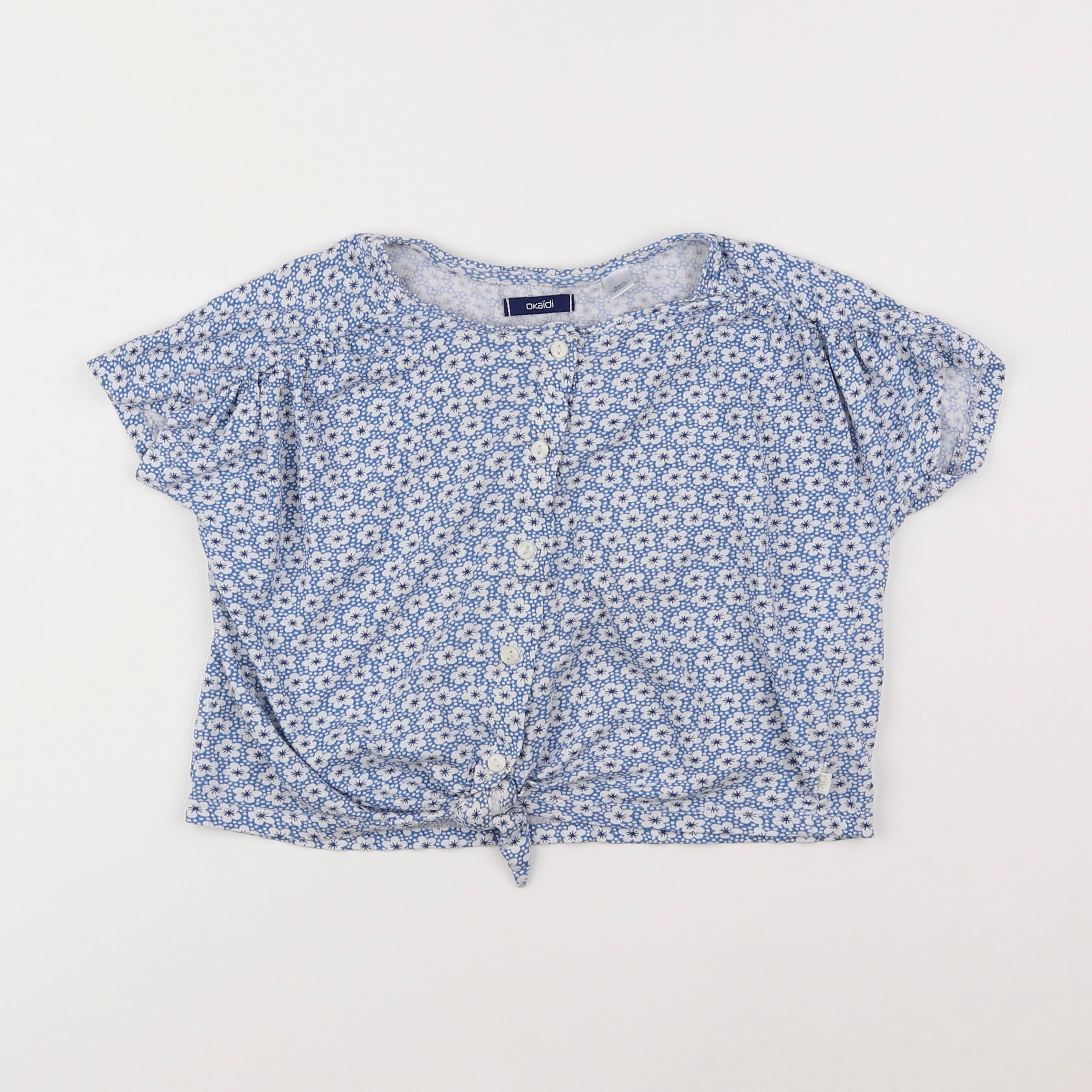 Okaidi - tee-shirt bleu - 6 ans