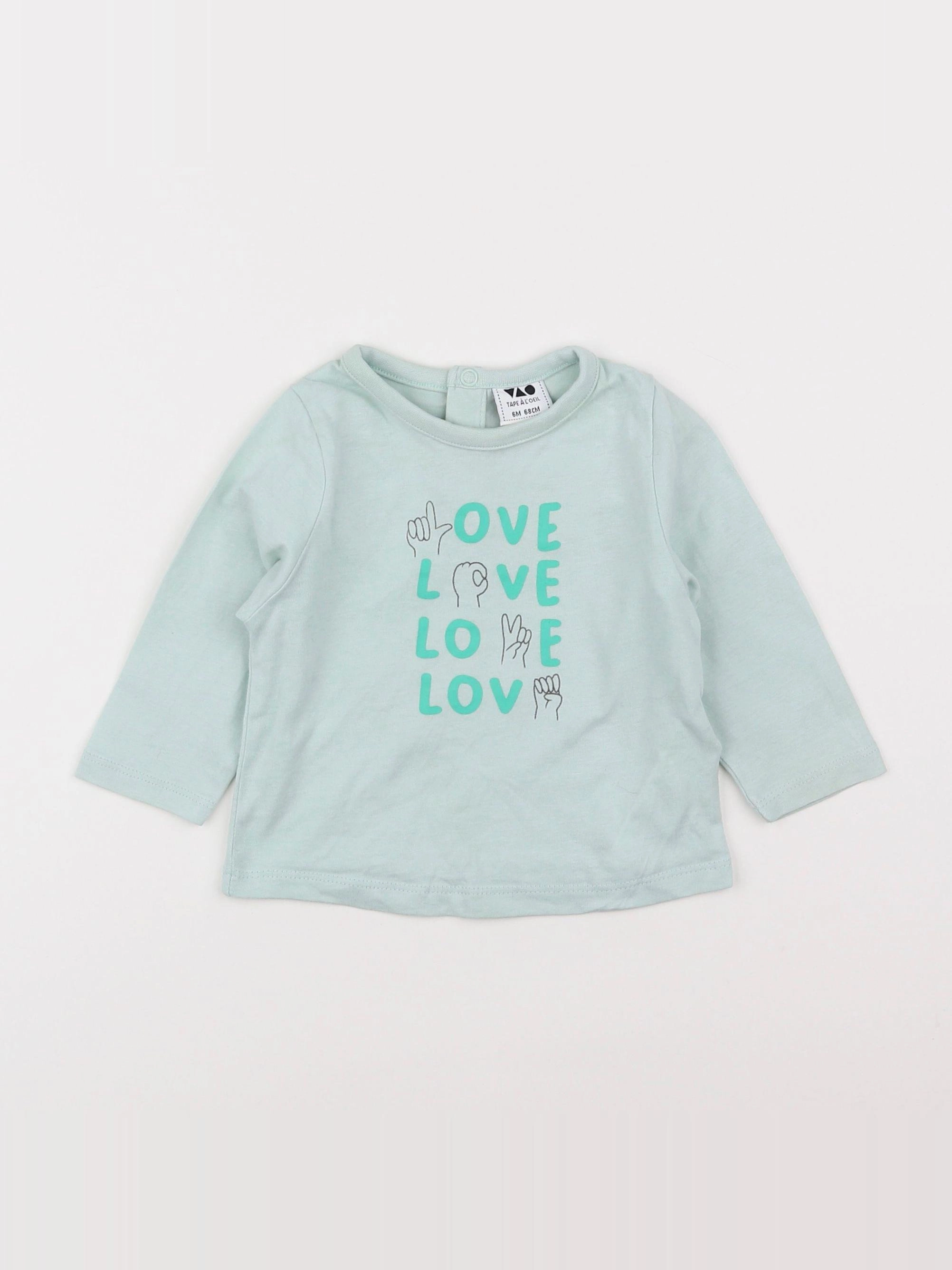 Tape à l'oeil - tee-shirt vert - 6 mois