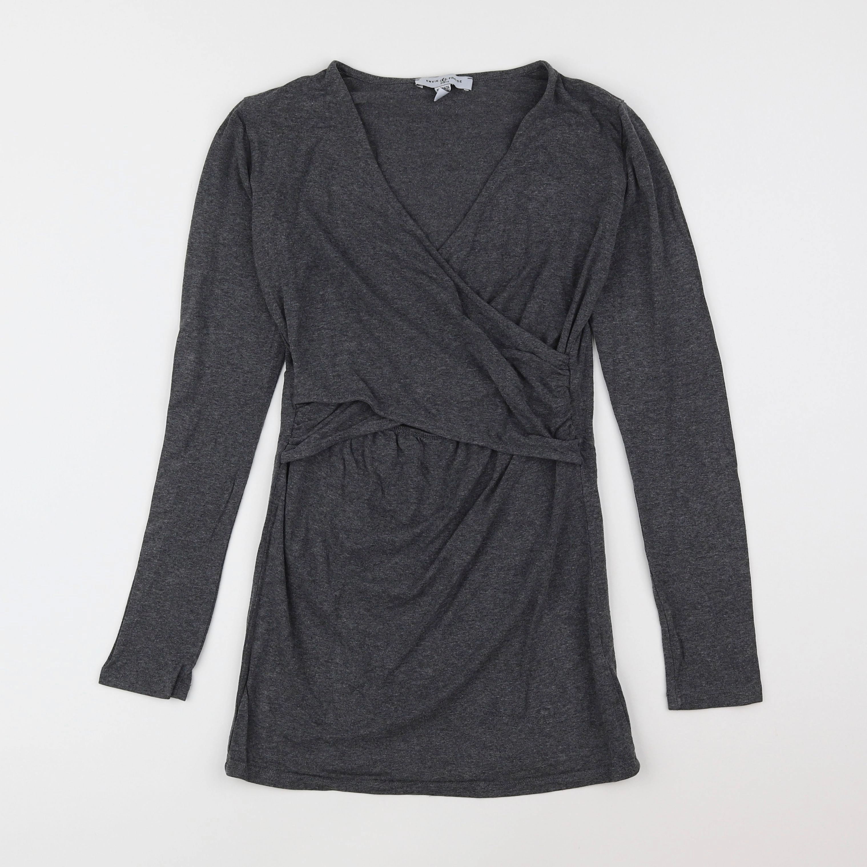 Envie de fraise - tee-shirt grossesse, allaitement gris - 34 à 36