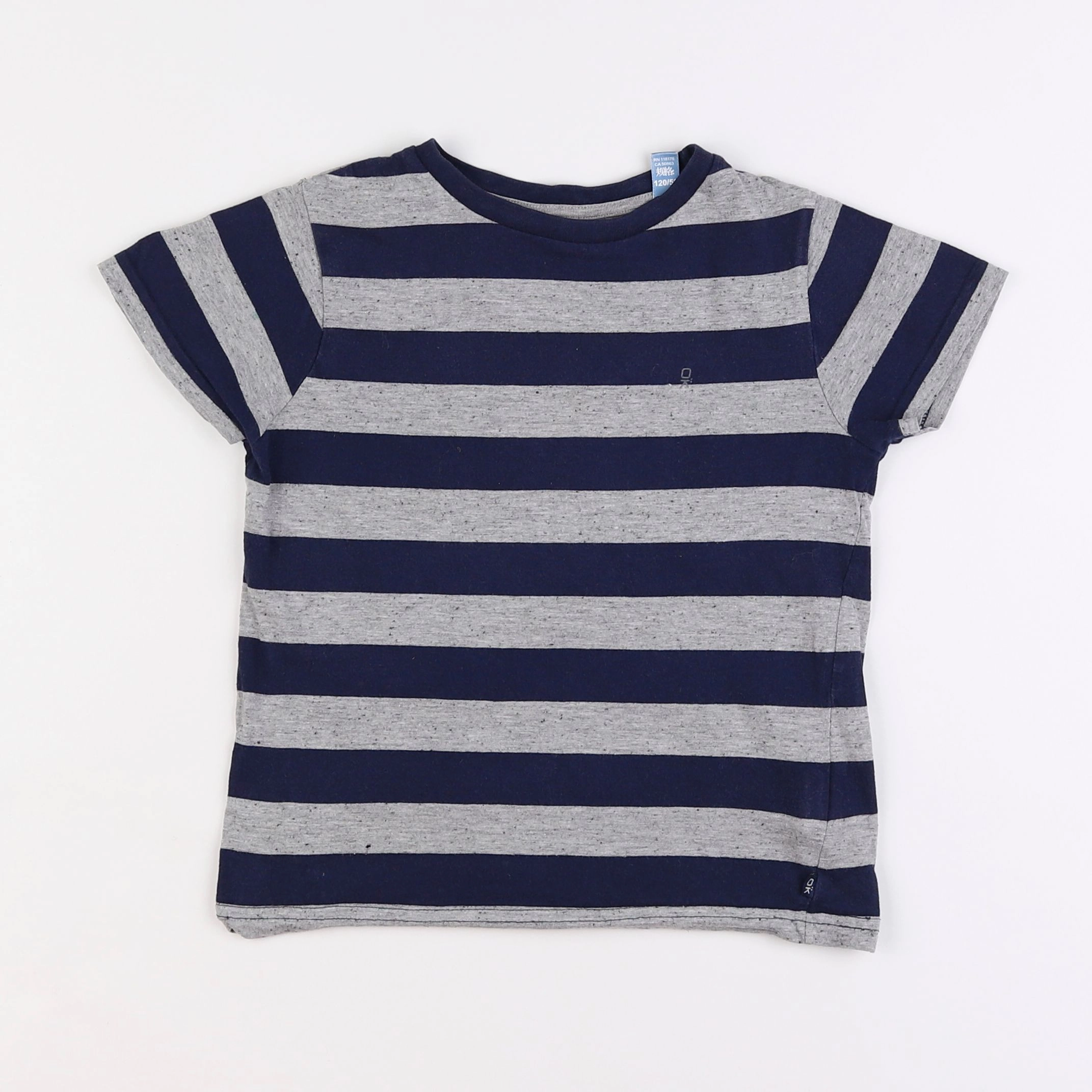 Okaidi - tee-shirt bleu, gris - 6 ans