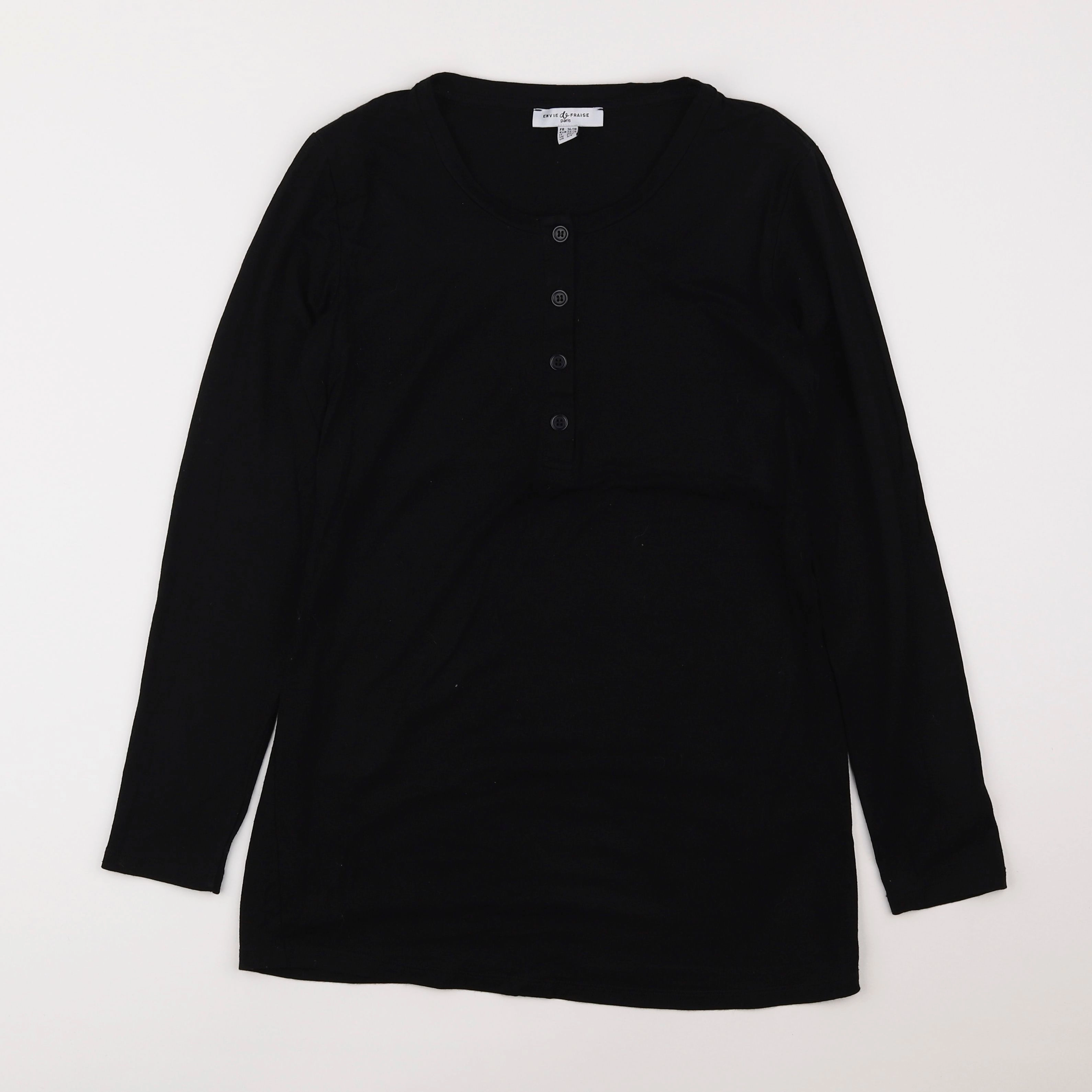Envie de fraise - tee-shirt grossesse noir - 36 à 38