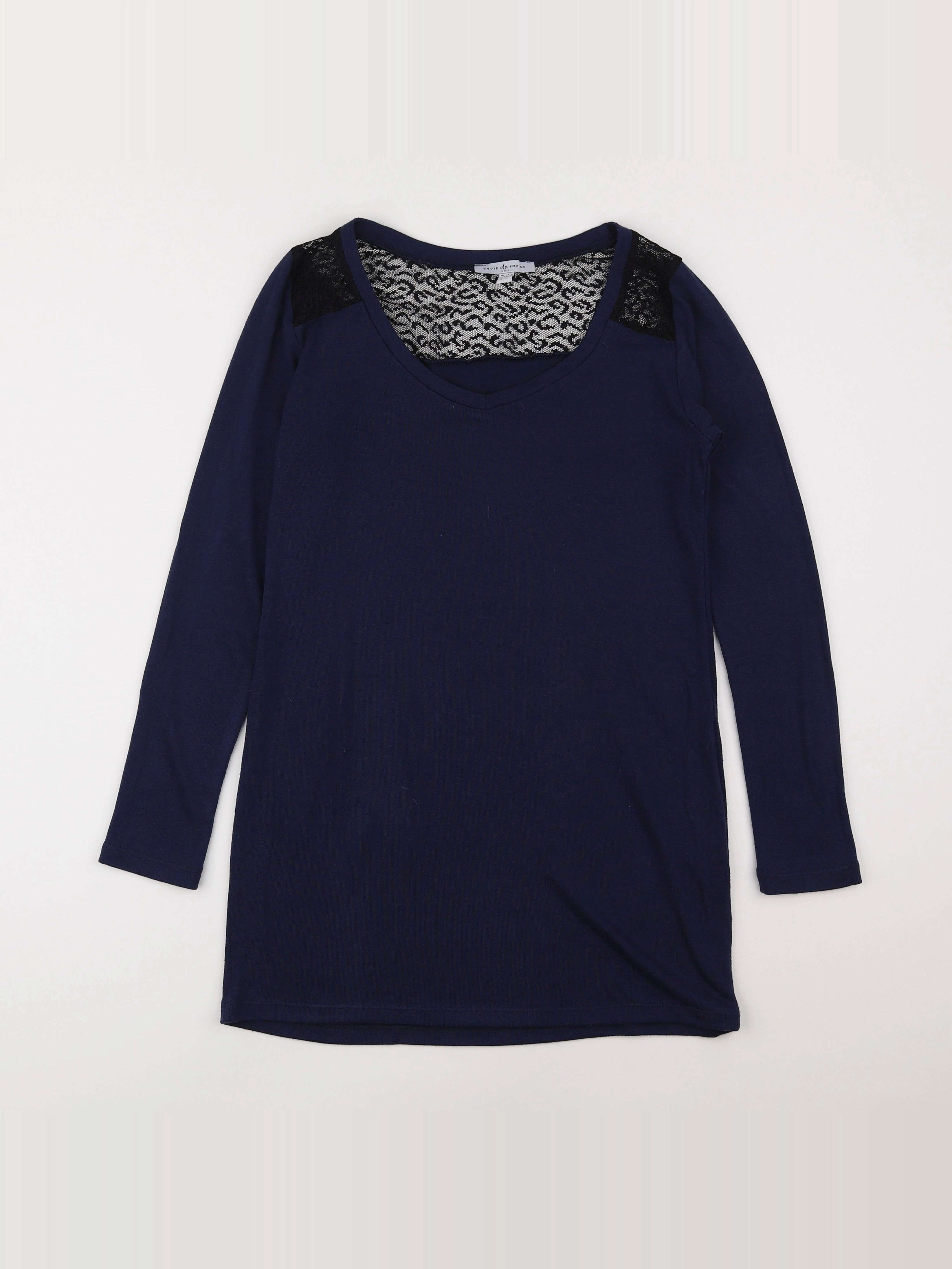 Envie de fraise - blouse grossesse bleu - 36 à 38