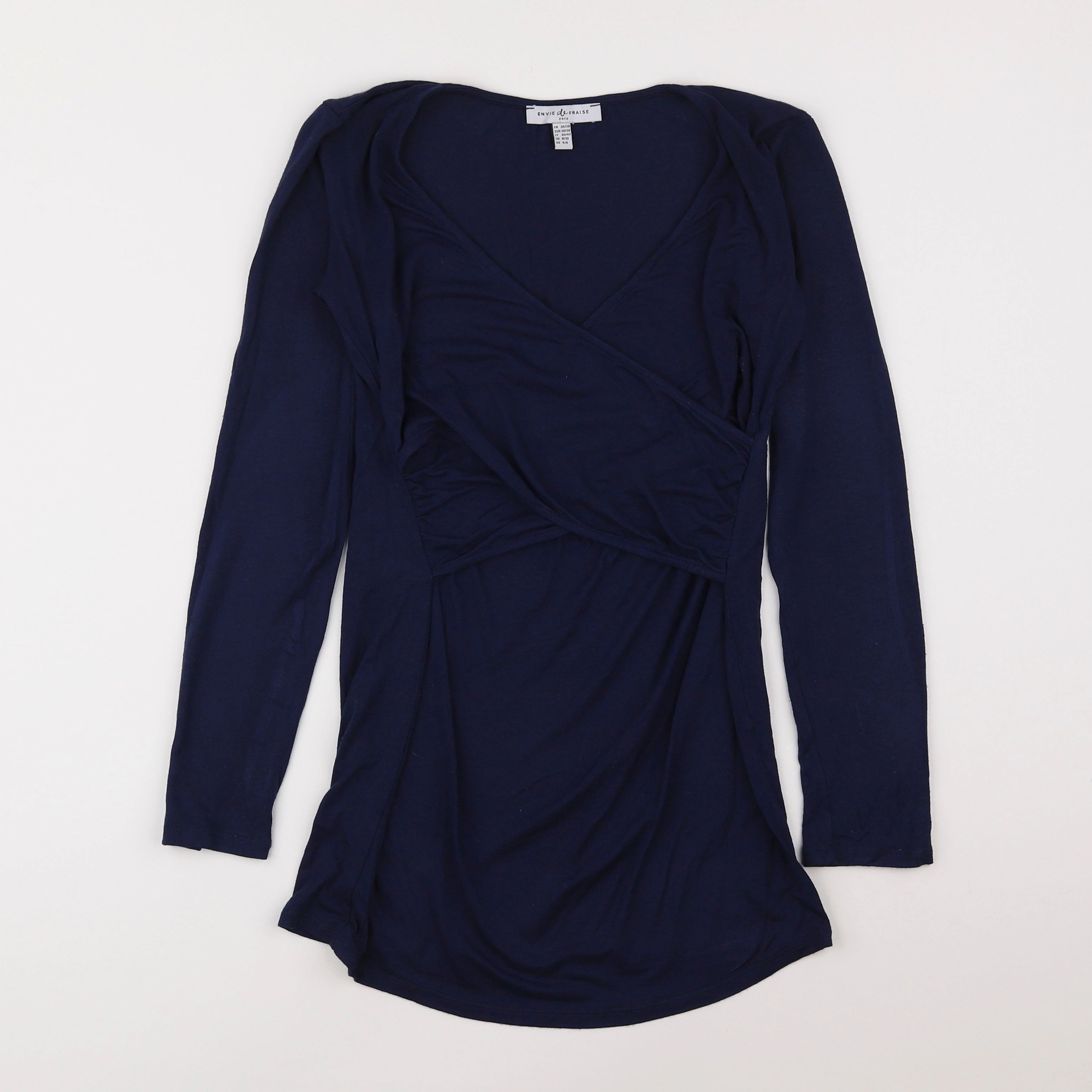 Envie de fraise - tee-shirt grossesse, allaitement bleu - 36 à 38