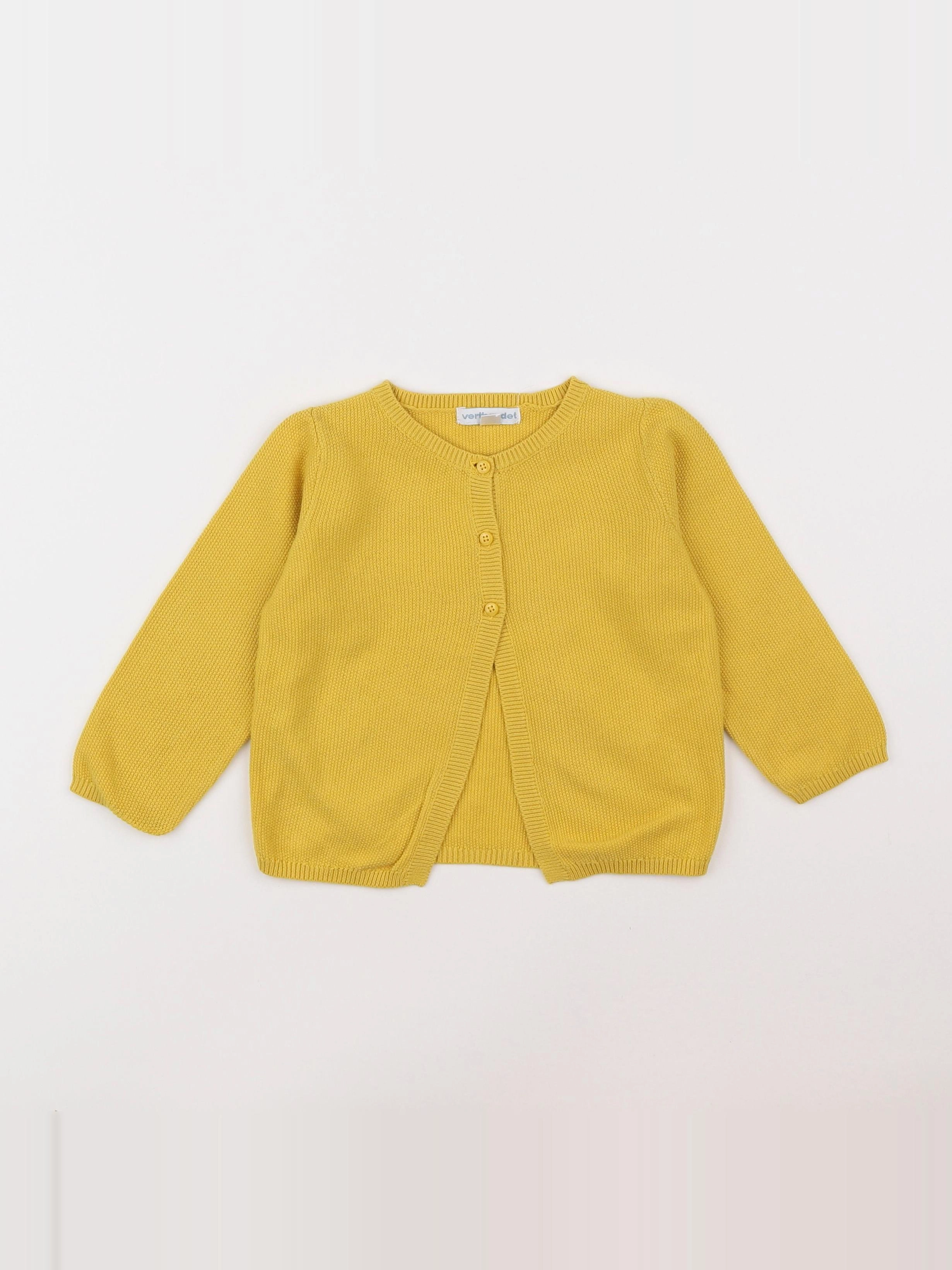 Vertbaudet - gilet jaune - 18 mois