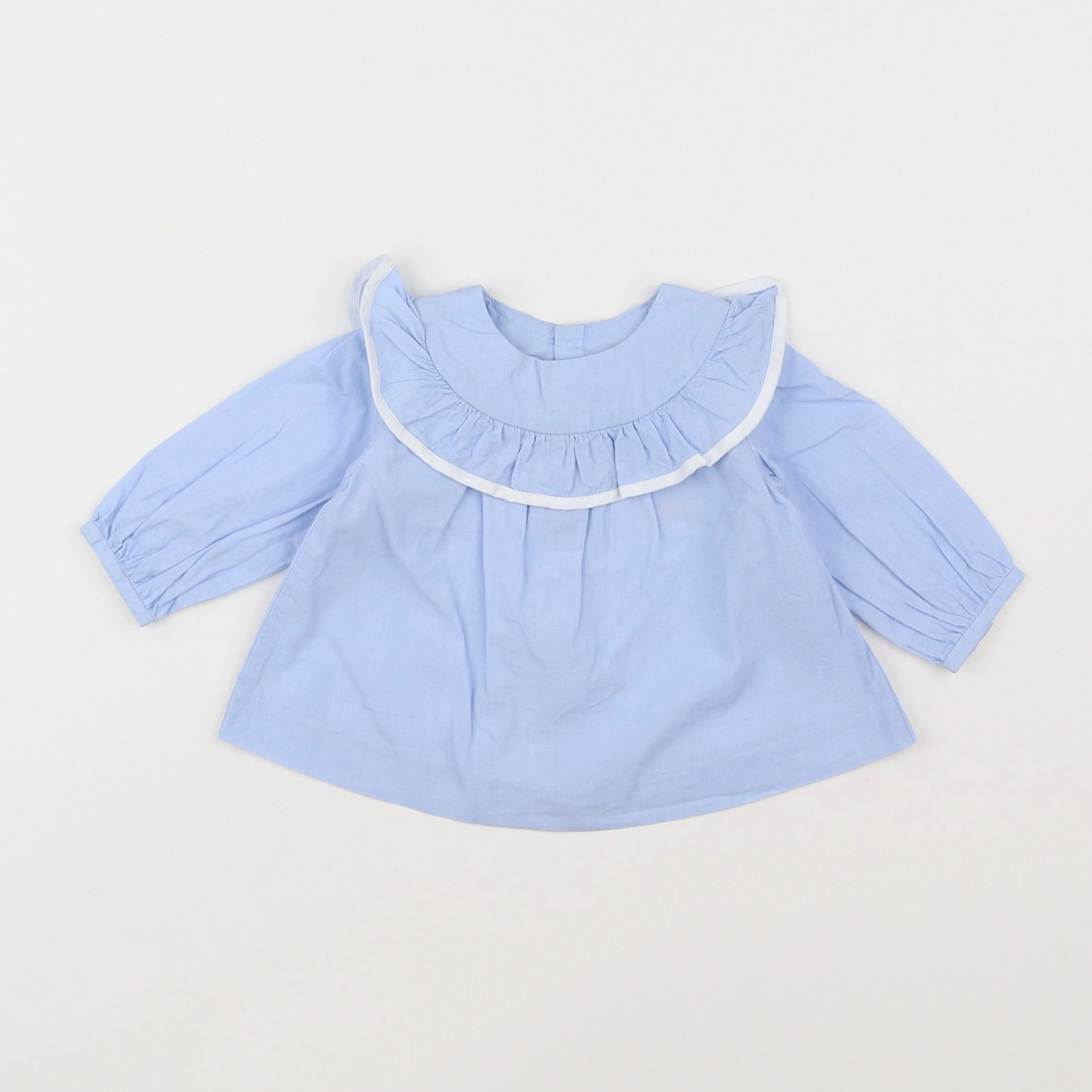 Jacadi - blouse bleu - 6 mois