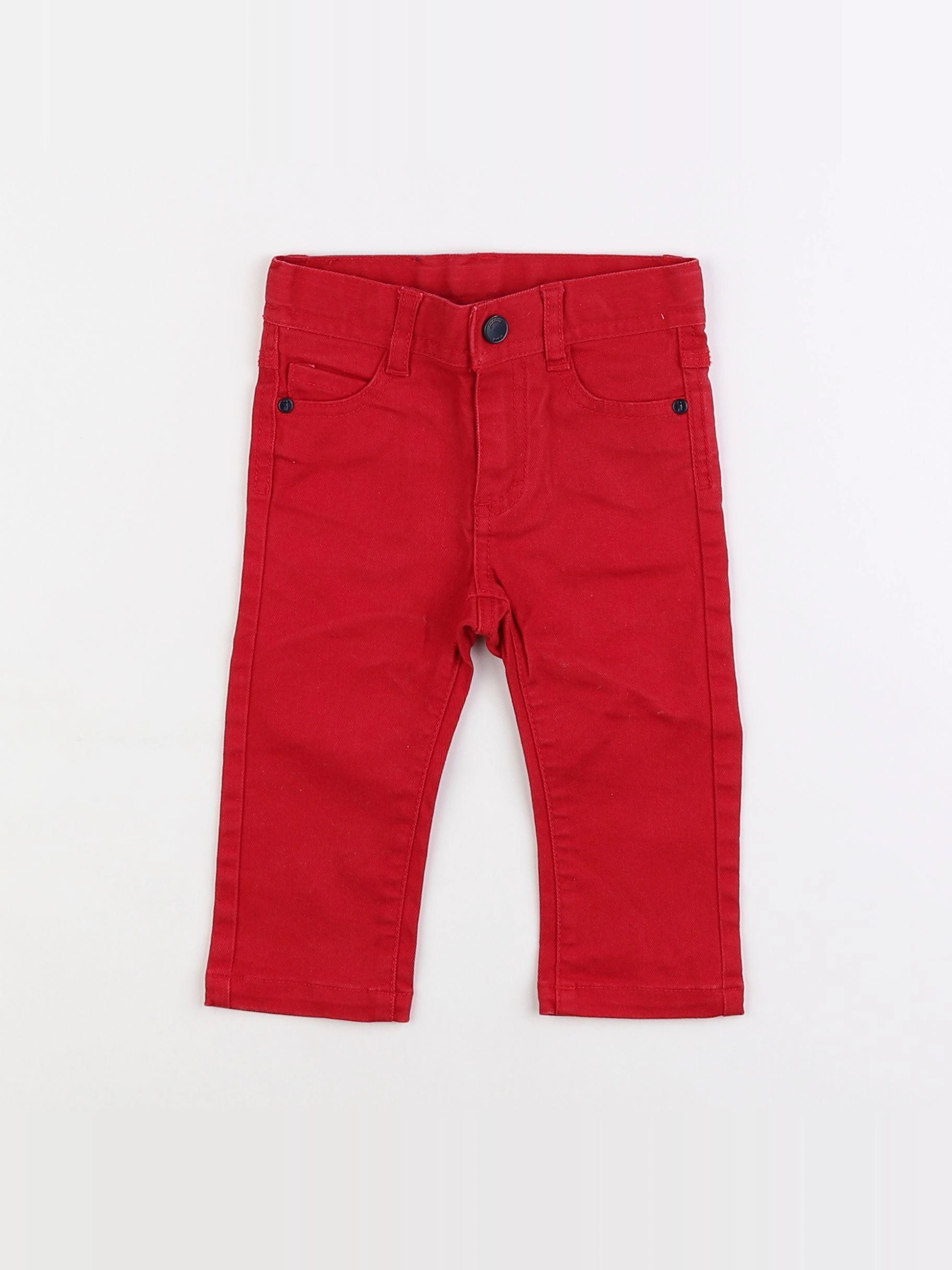 Jacadi - jean rouge - 12 mois