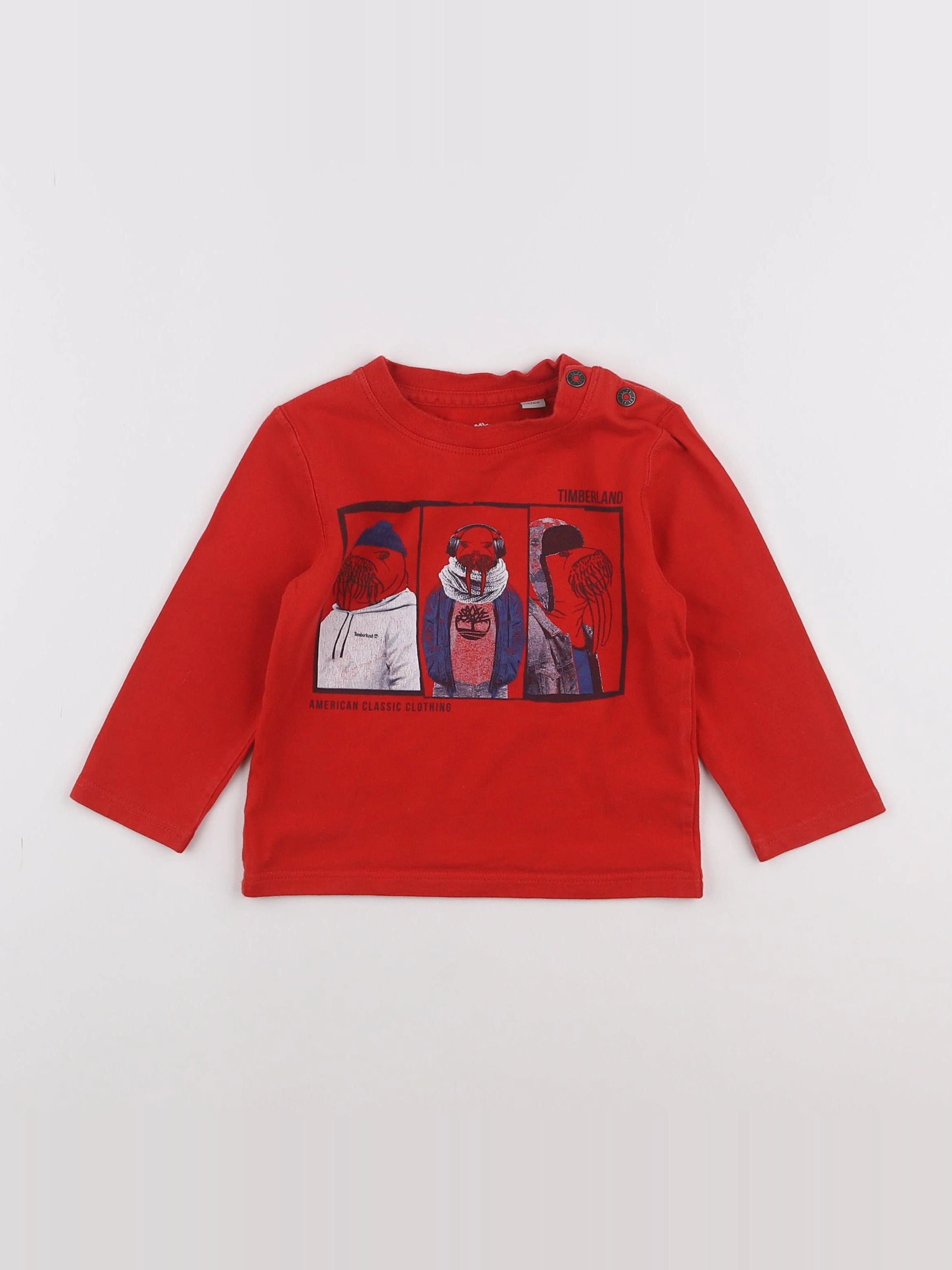 Timberland - tee-shirt rouge - 2 ans