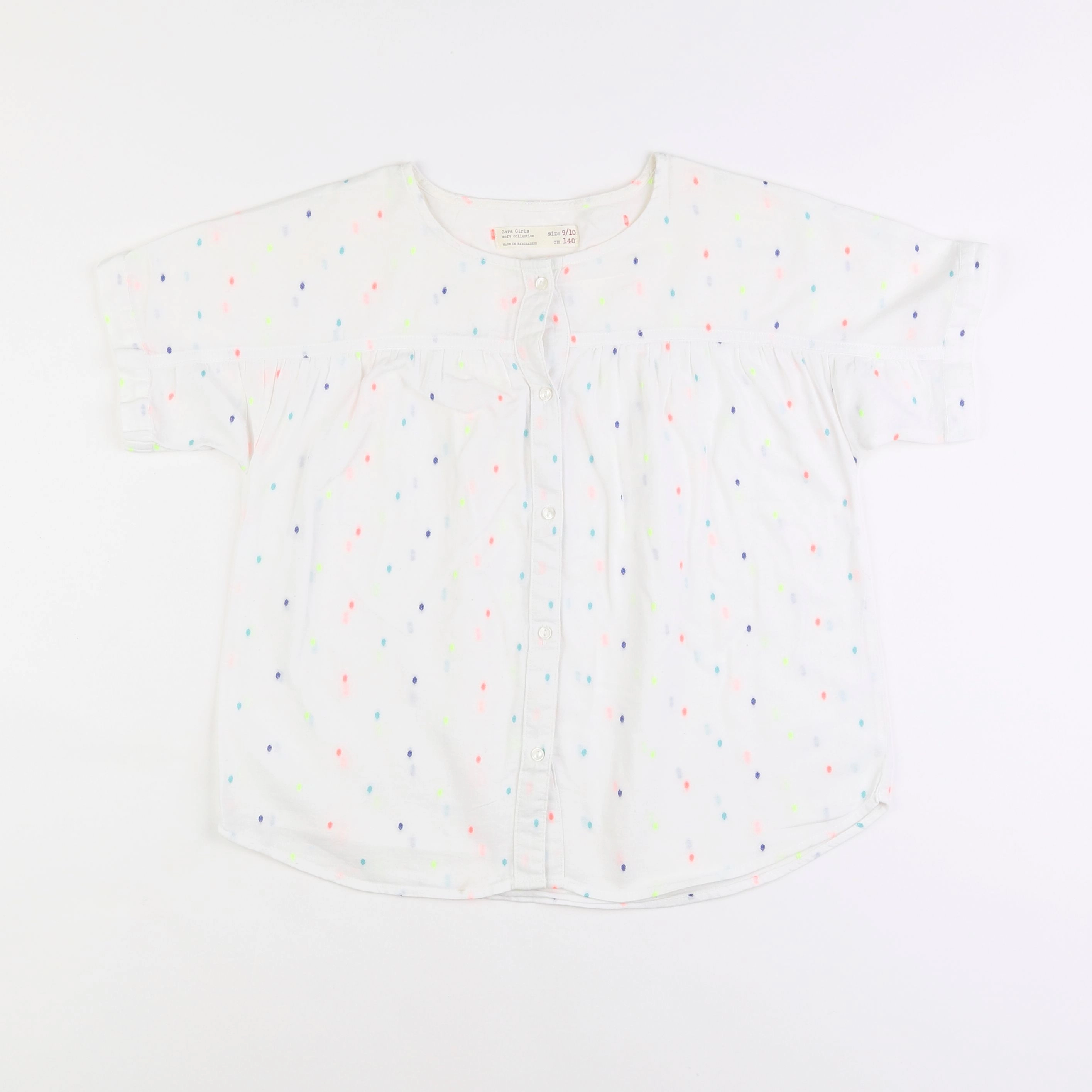 Zara - blouse blanc - 9/10 ans