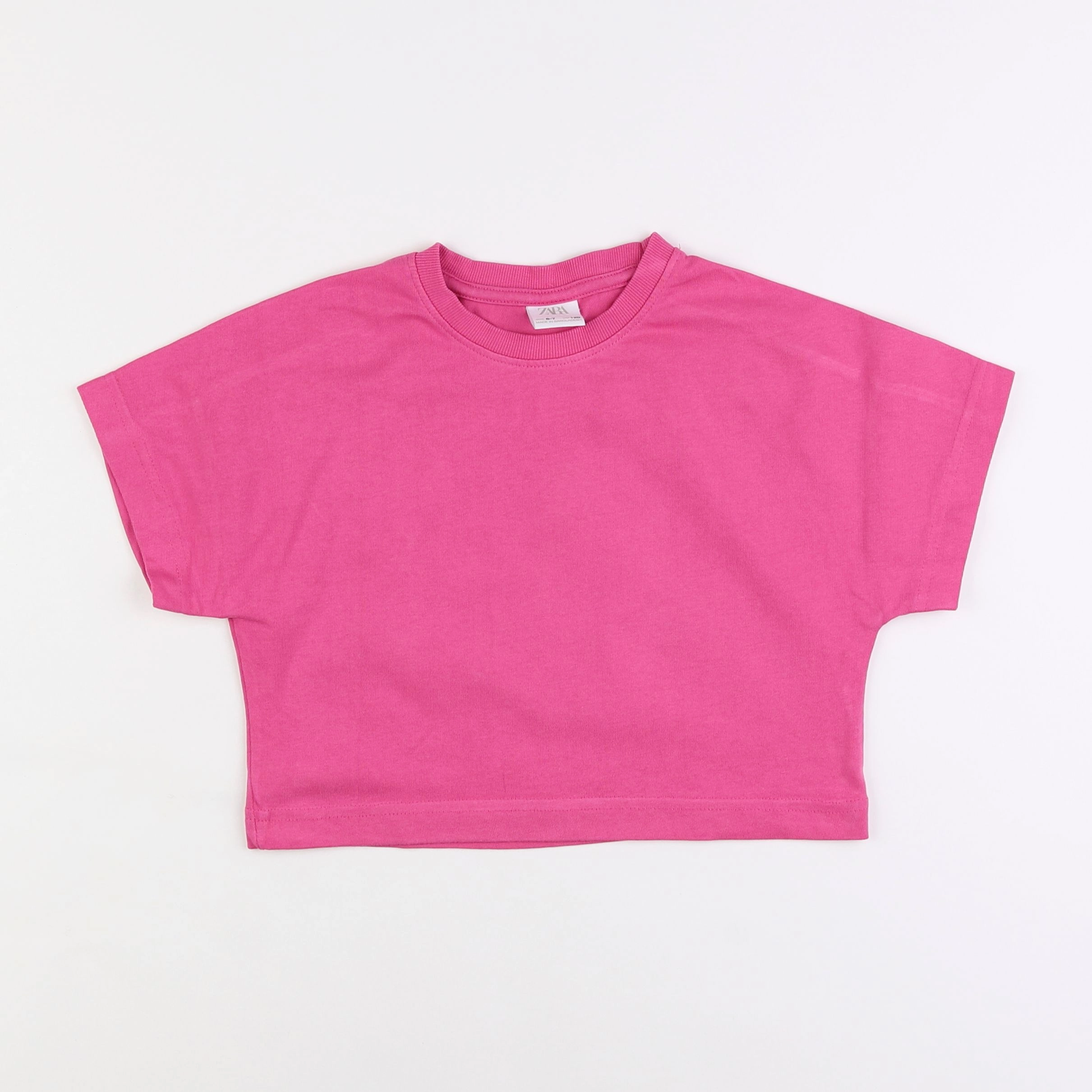 Zara - tee-shirt rose - 6/7 ans