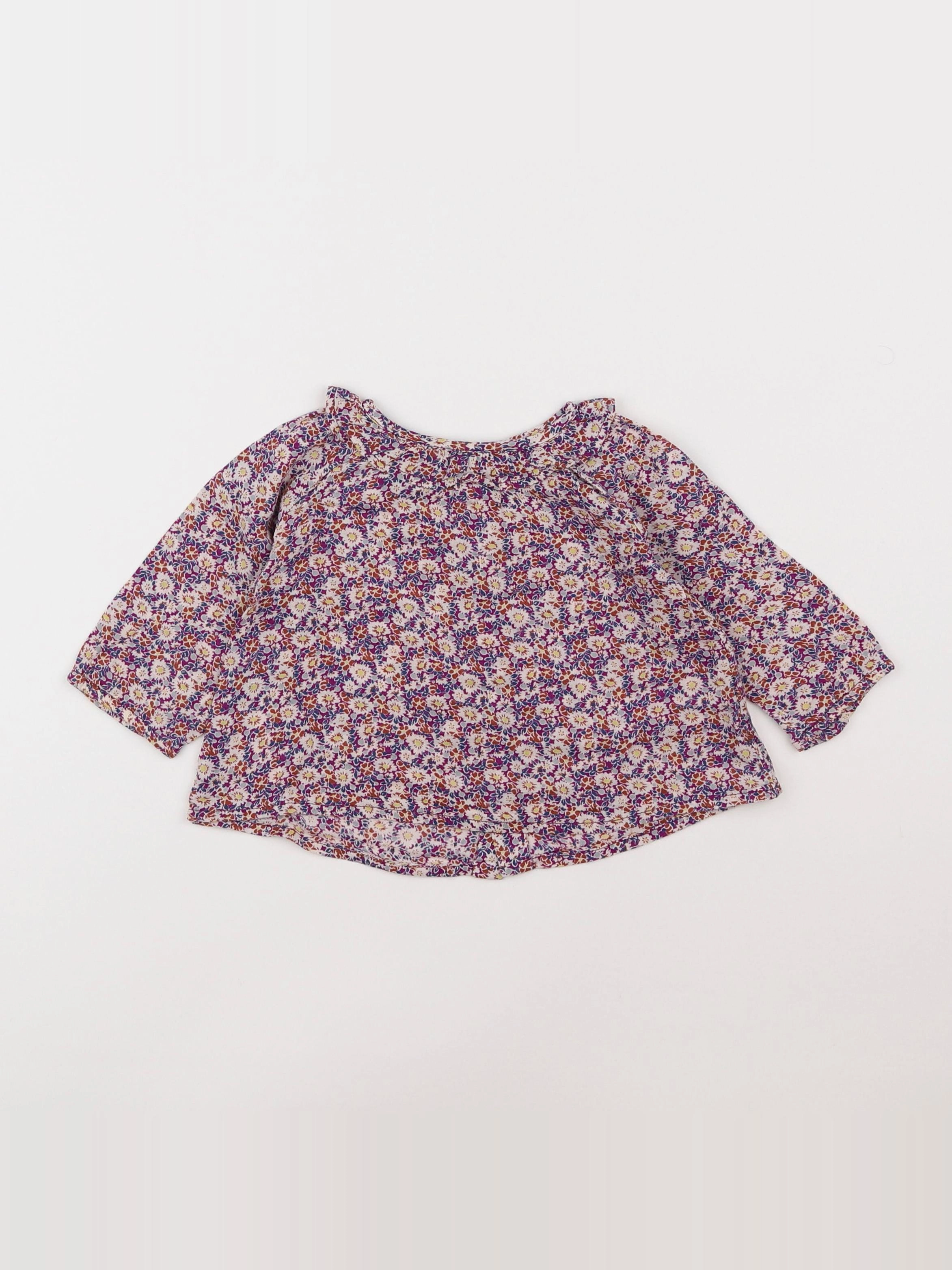 Boutchou - blouse multicolore - 6 mois
