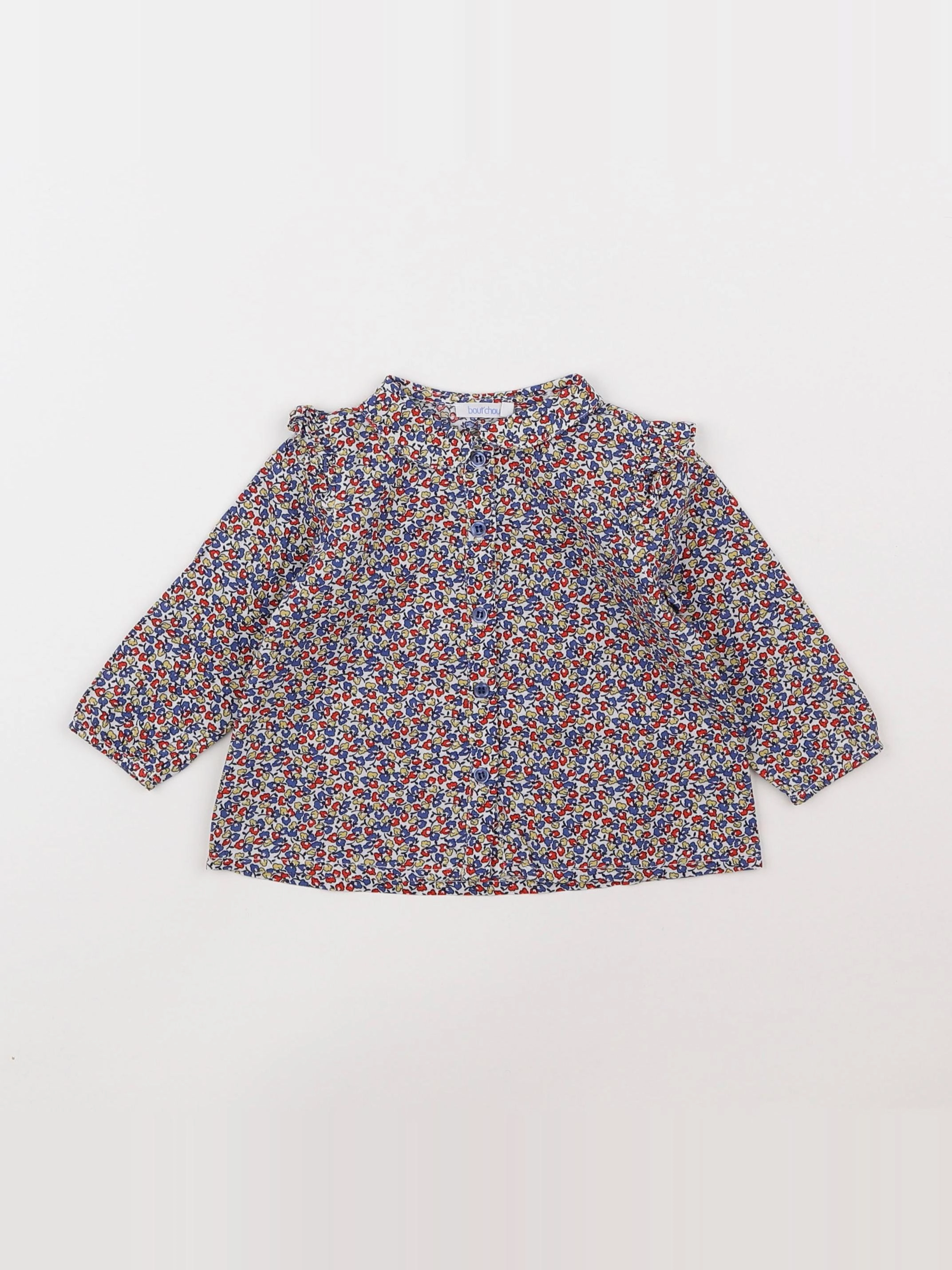 Boutchou - blouse multicolore - 6 mois