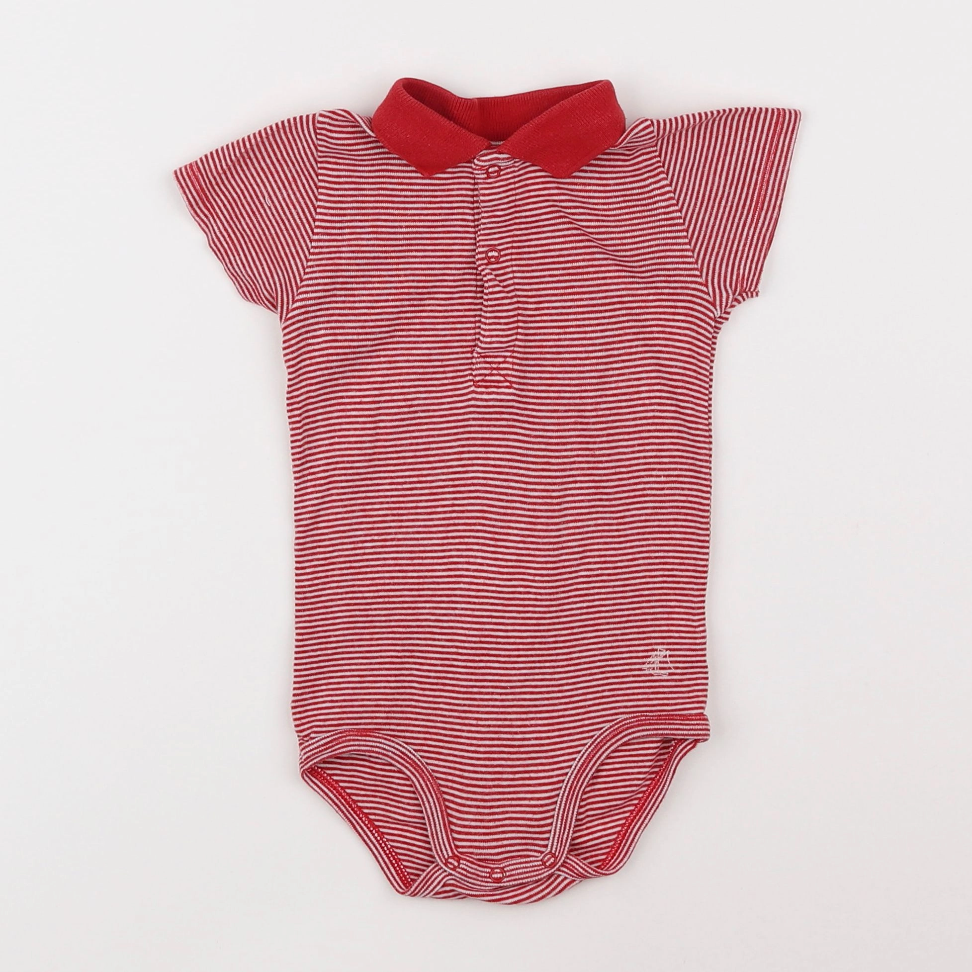 Petit Bateau - body tee-shirt rouge - 18 mois