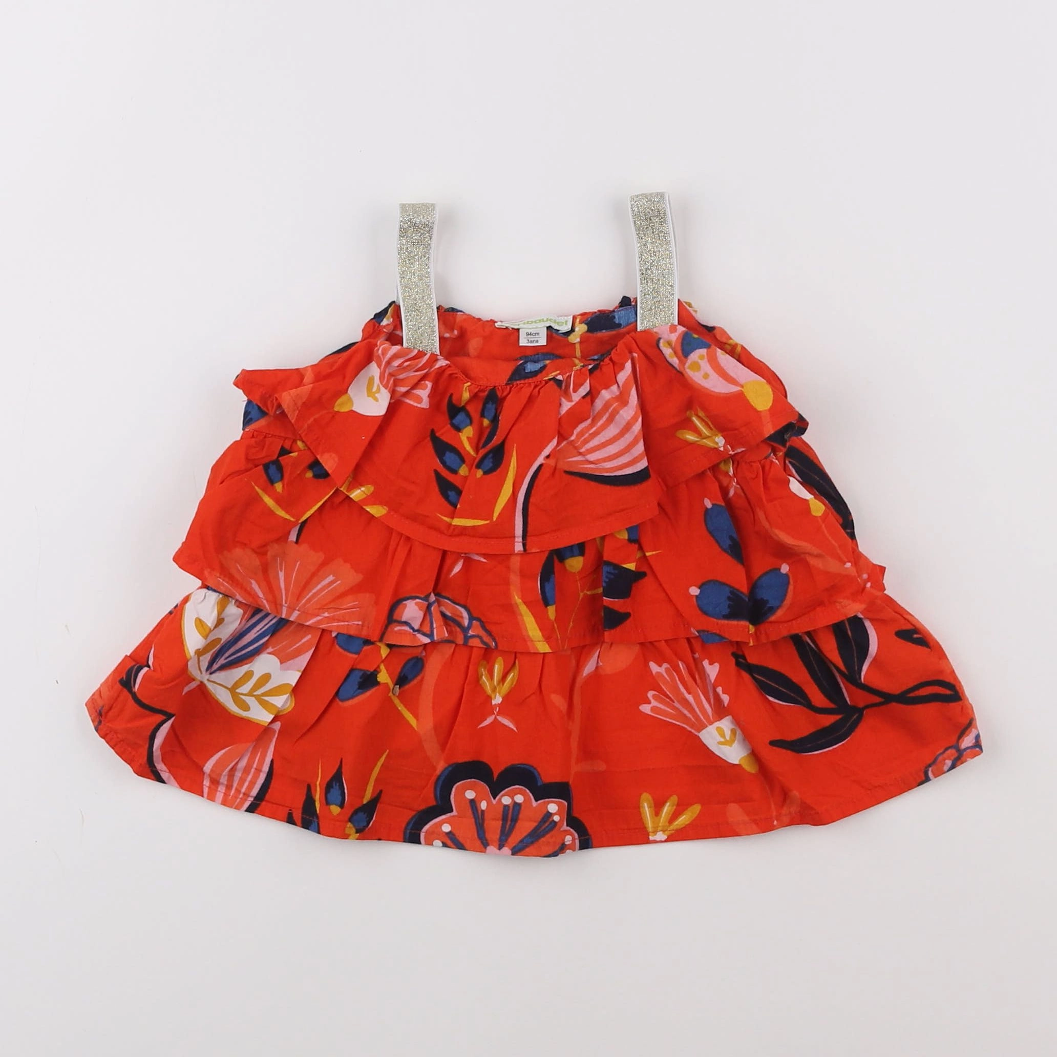 Vertbaudet - blouse rouge - 3 ans