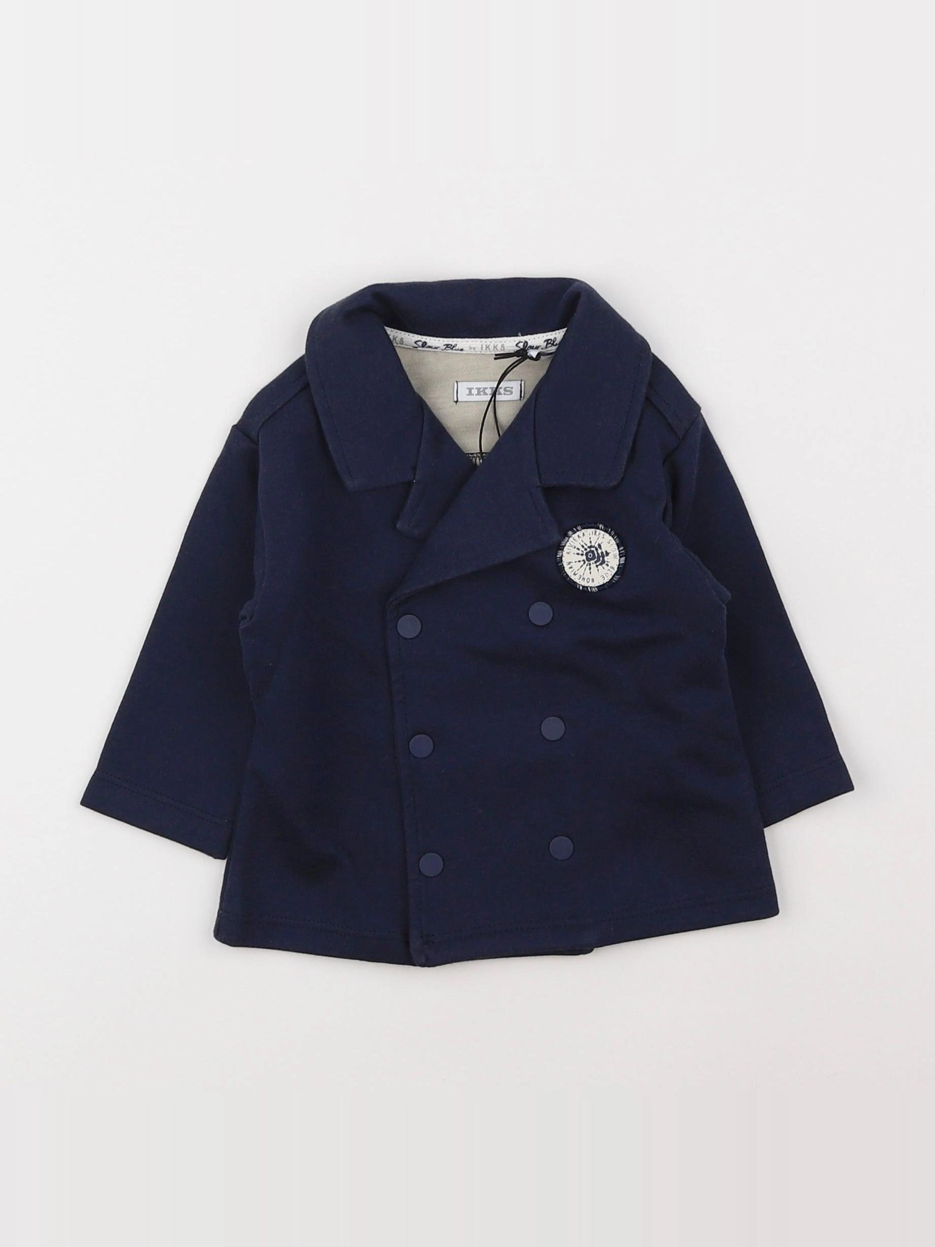 IKKS - veste bleu - 6 mois