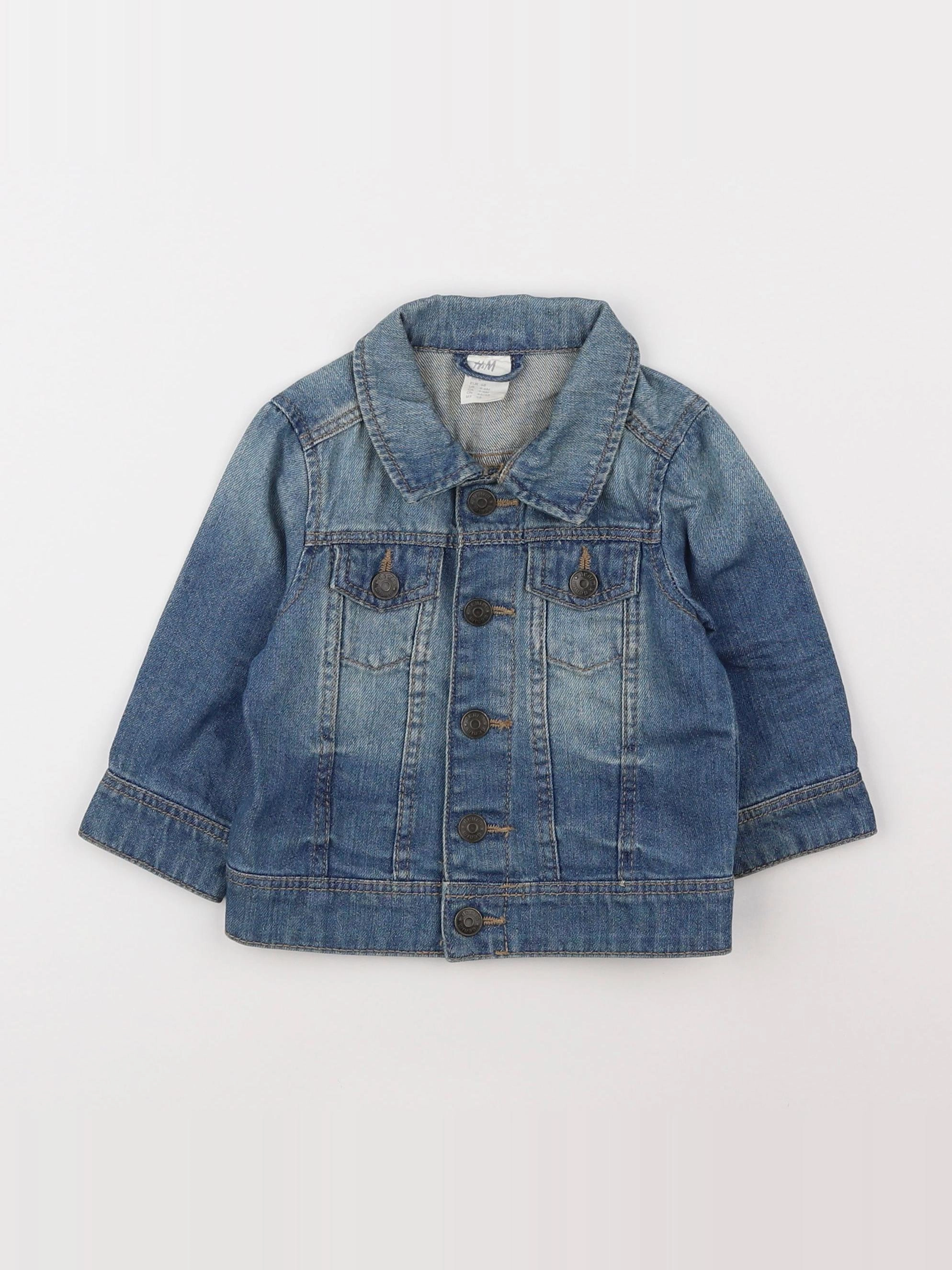 H&M - veste bleu - 3/6 mois