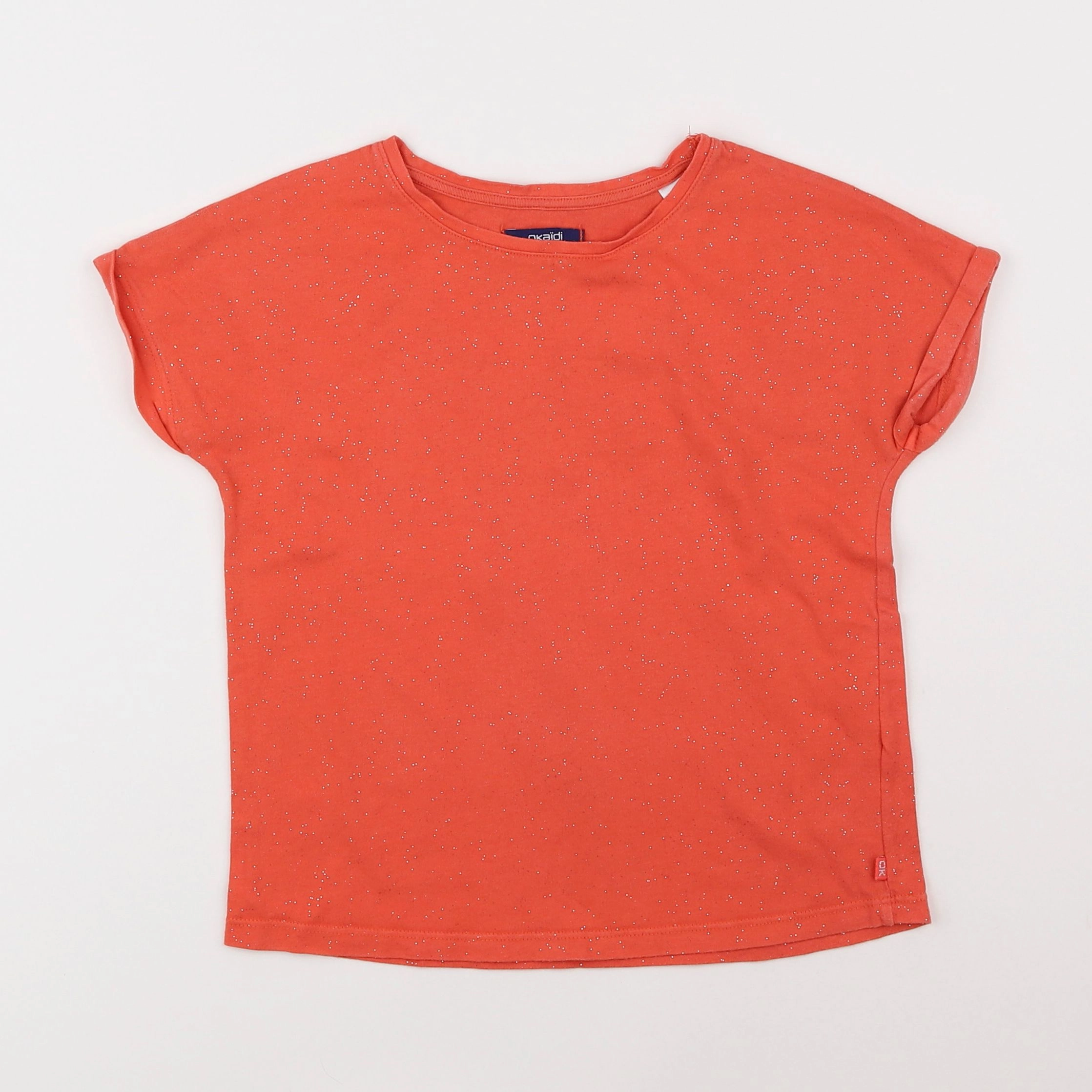 Okaidi - tee-shirt orange - 8 ans