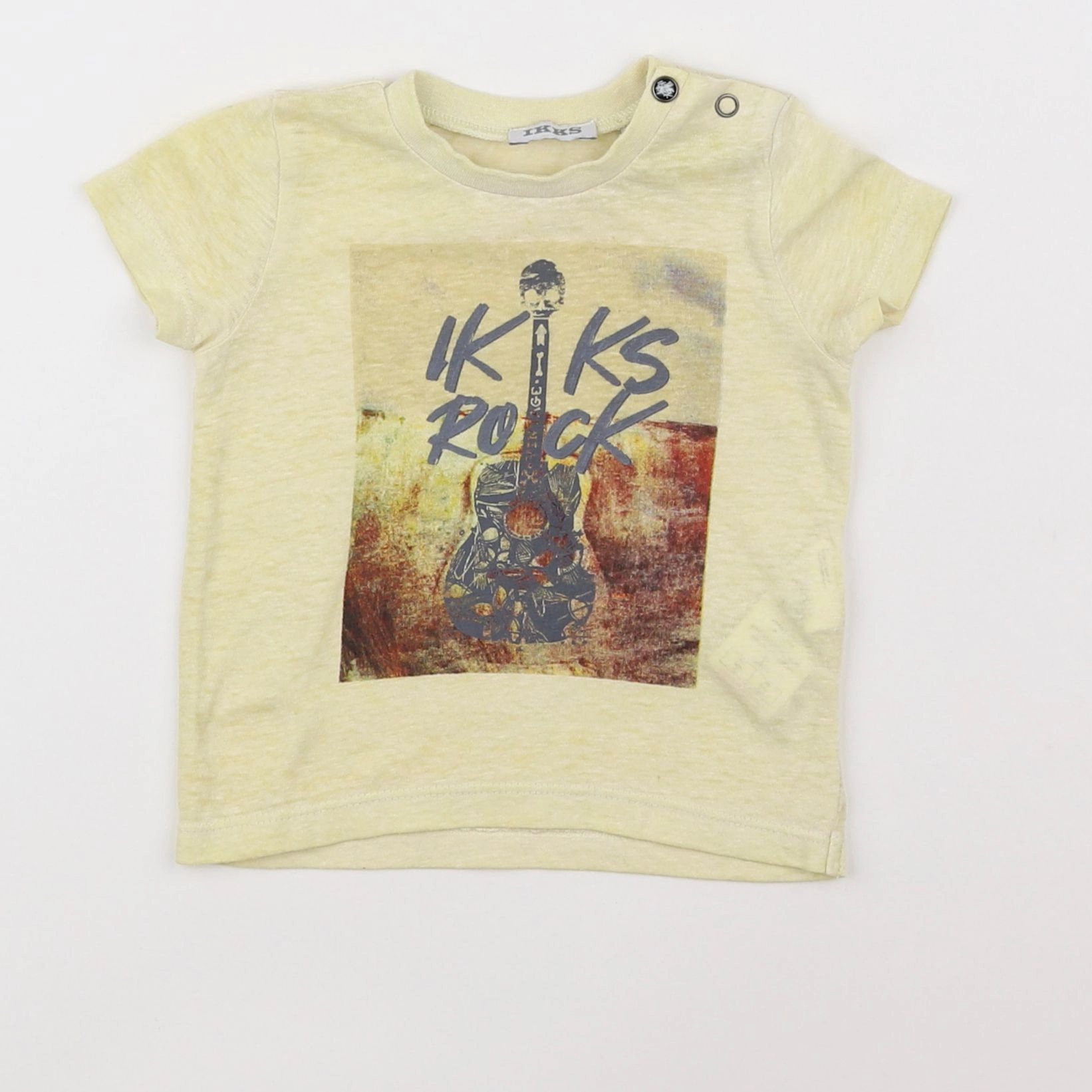 IKKS - tee-shirt jaune - 6 mois