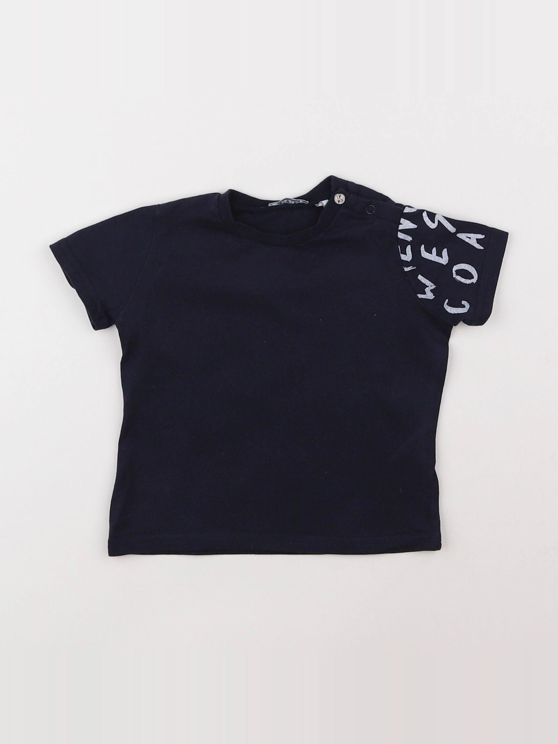 IKKS - tee-shirt bleu - 6 mois