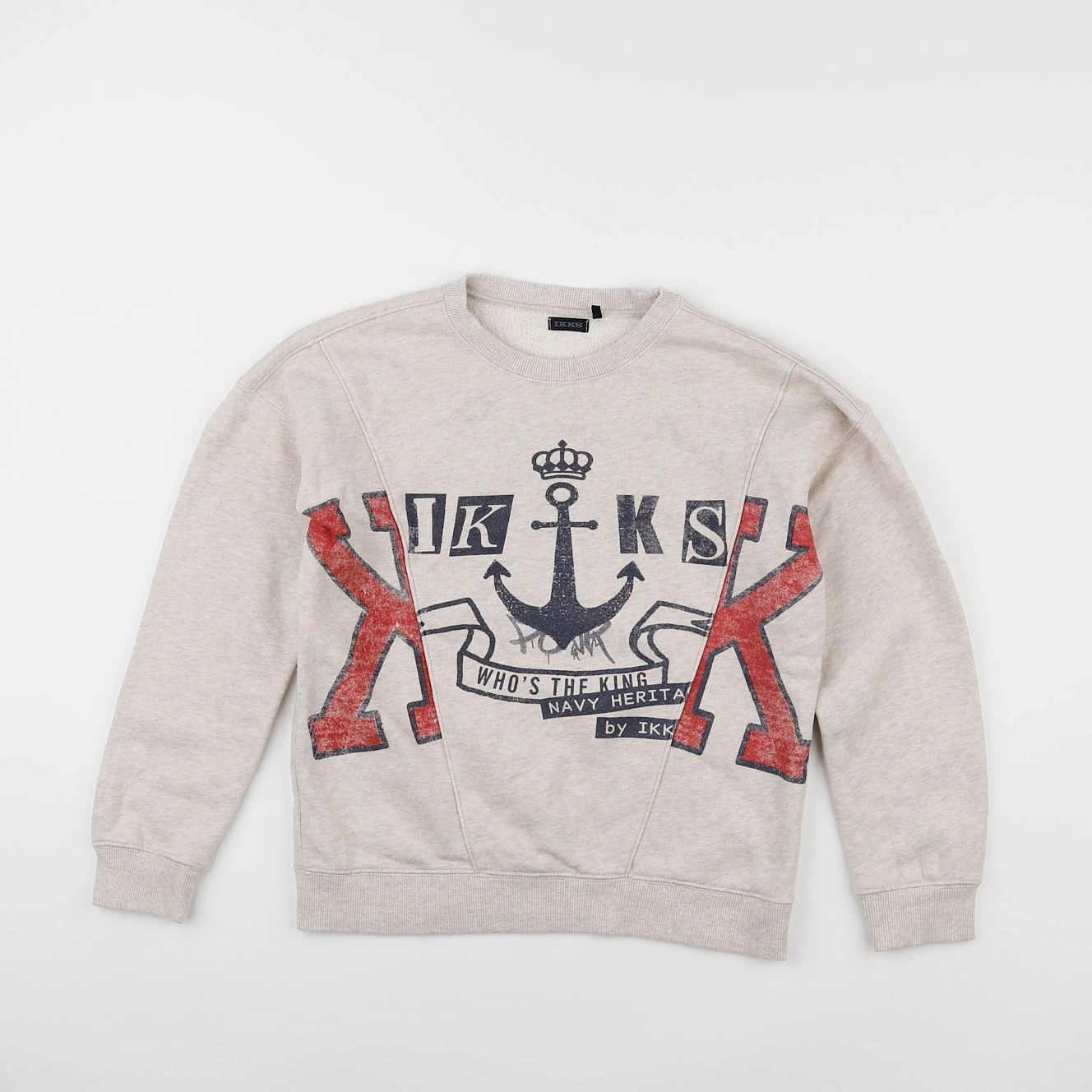 IKKS - sweat beige - 10 ans