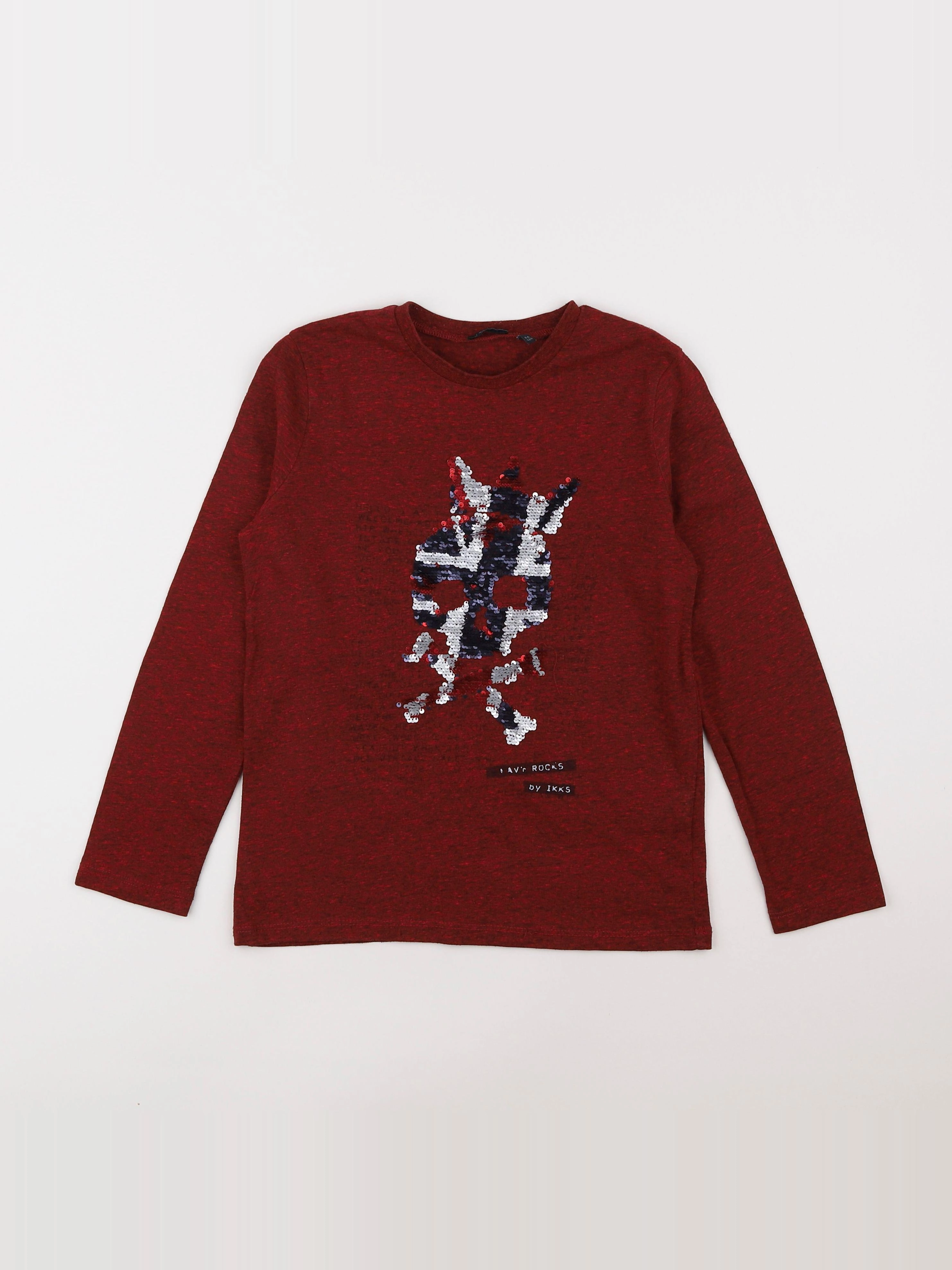 IKKS - tee-shirt rouge - 8 ans