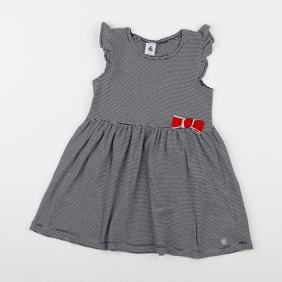 Petit Bateau - robe bleu - 5 ans