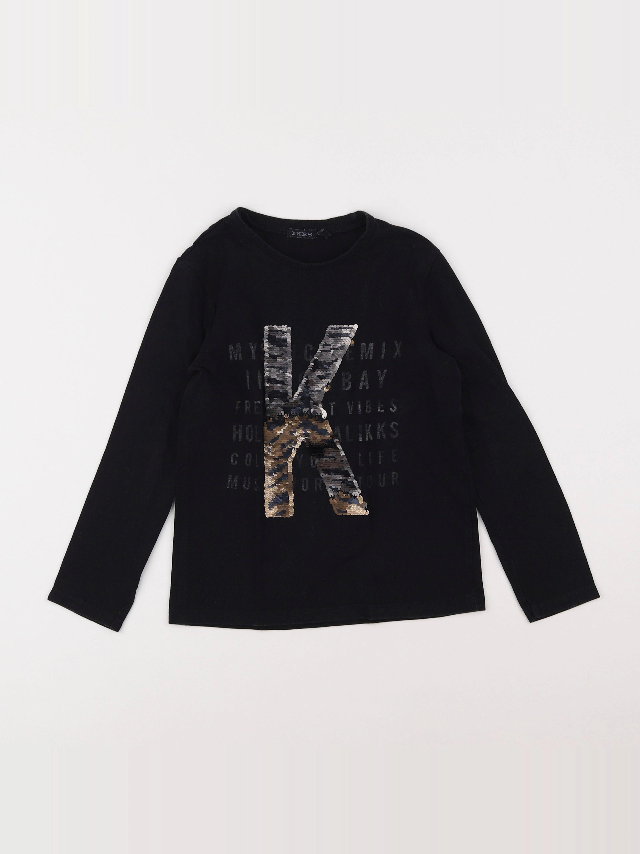 IKKS - tee-shirt noir - 6 ans