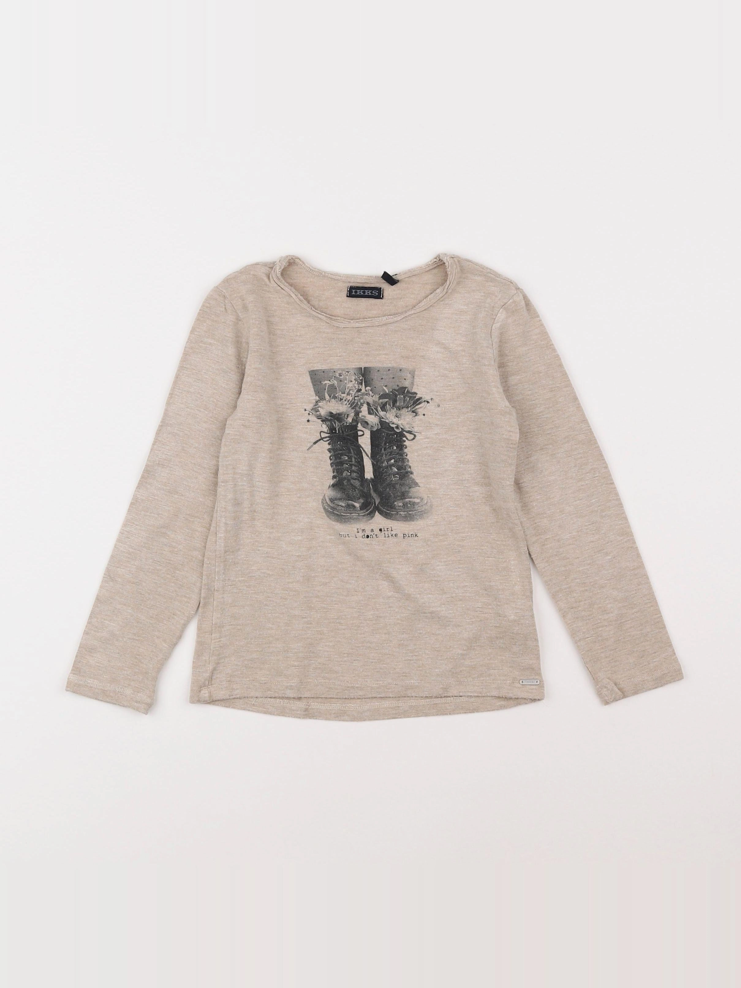 IKKS - tee-shirt marron - 6 ans