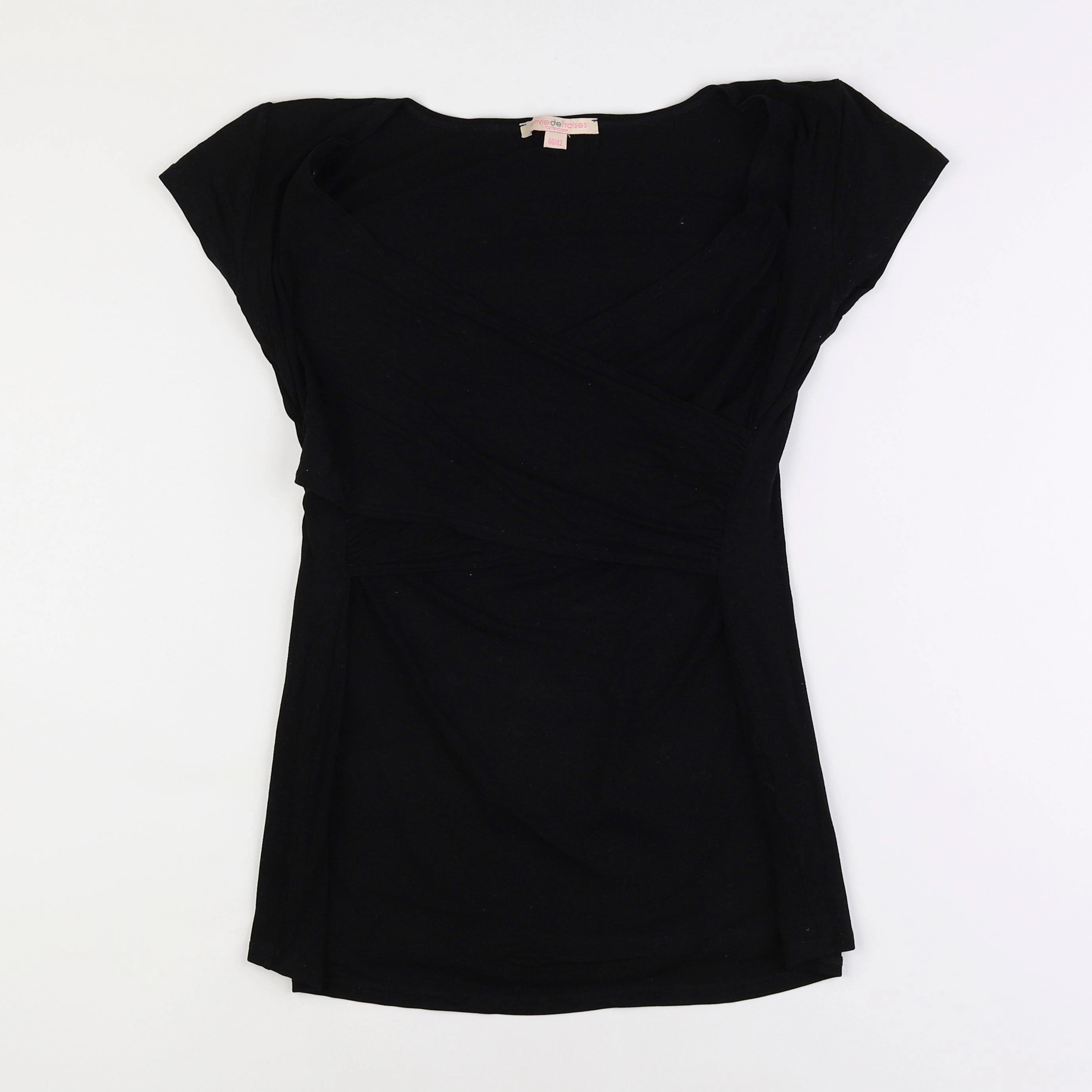Envie de fraise - tee-shirt grossesse noir - 40 à 42