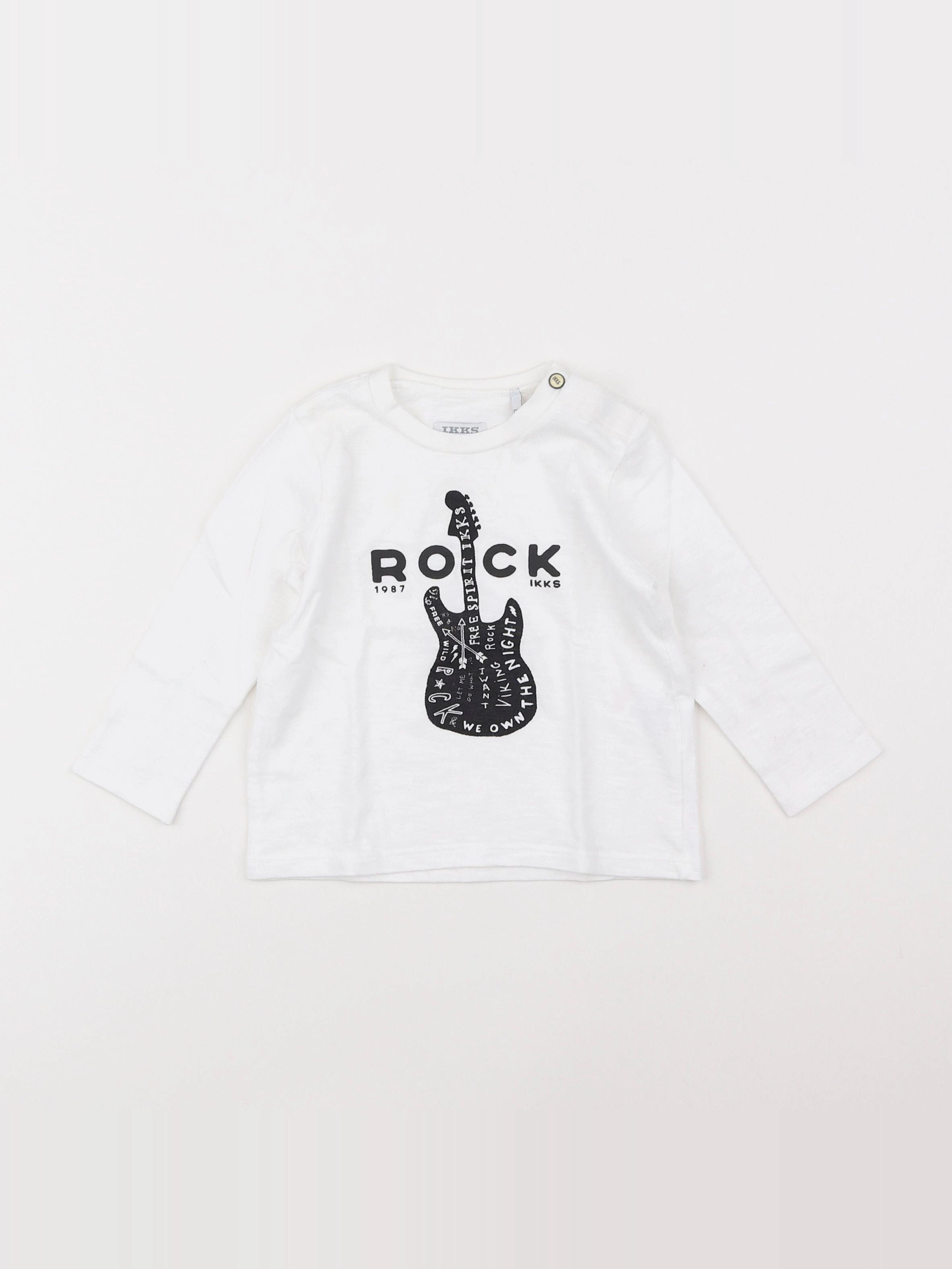 IKKS - tee-shirt blanc - 12 mois