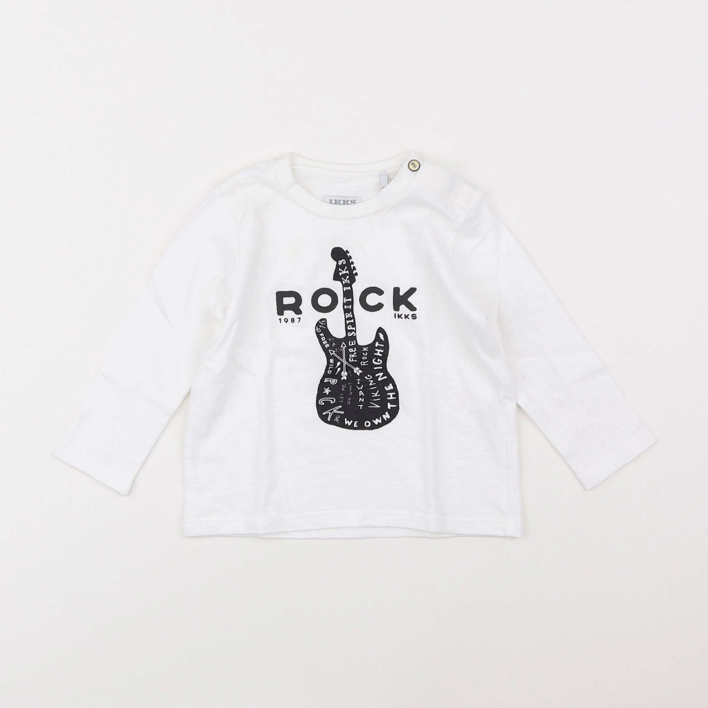 IKKS - tee-shirt blanc - 12 mois