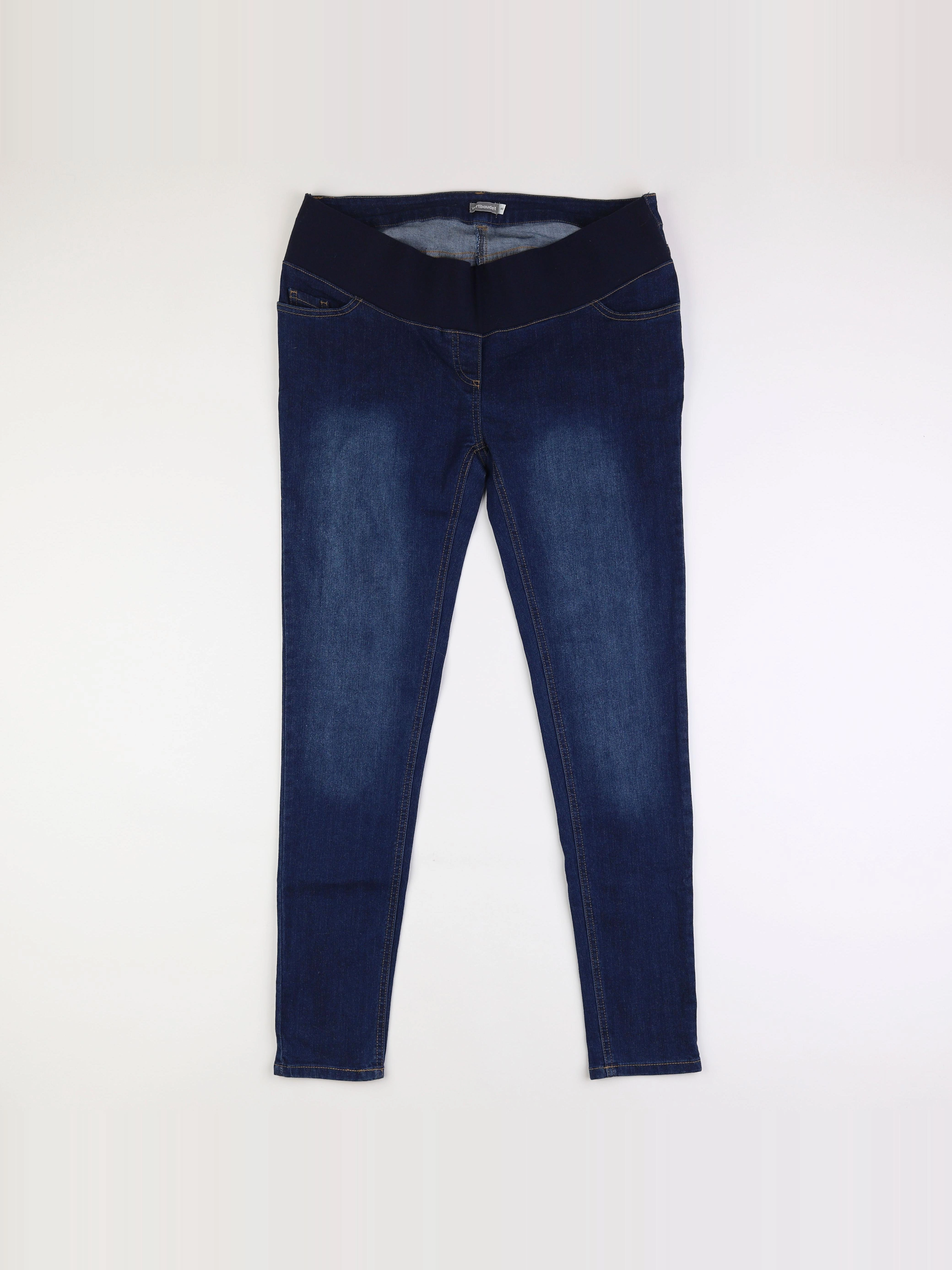 Vertbaudet - jean grossesse bleu - 46