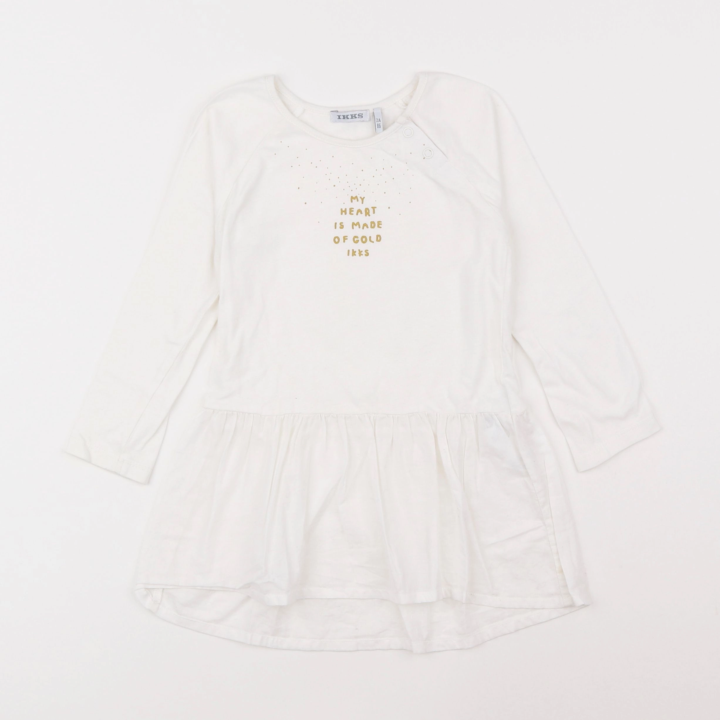 IKKS - robe blanc - 2 ans