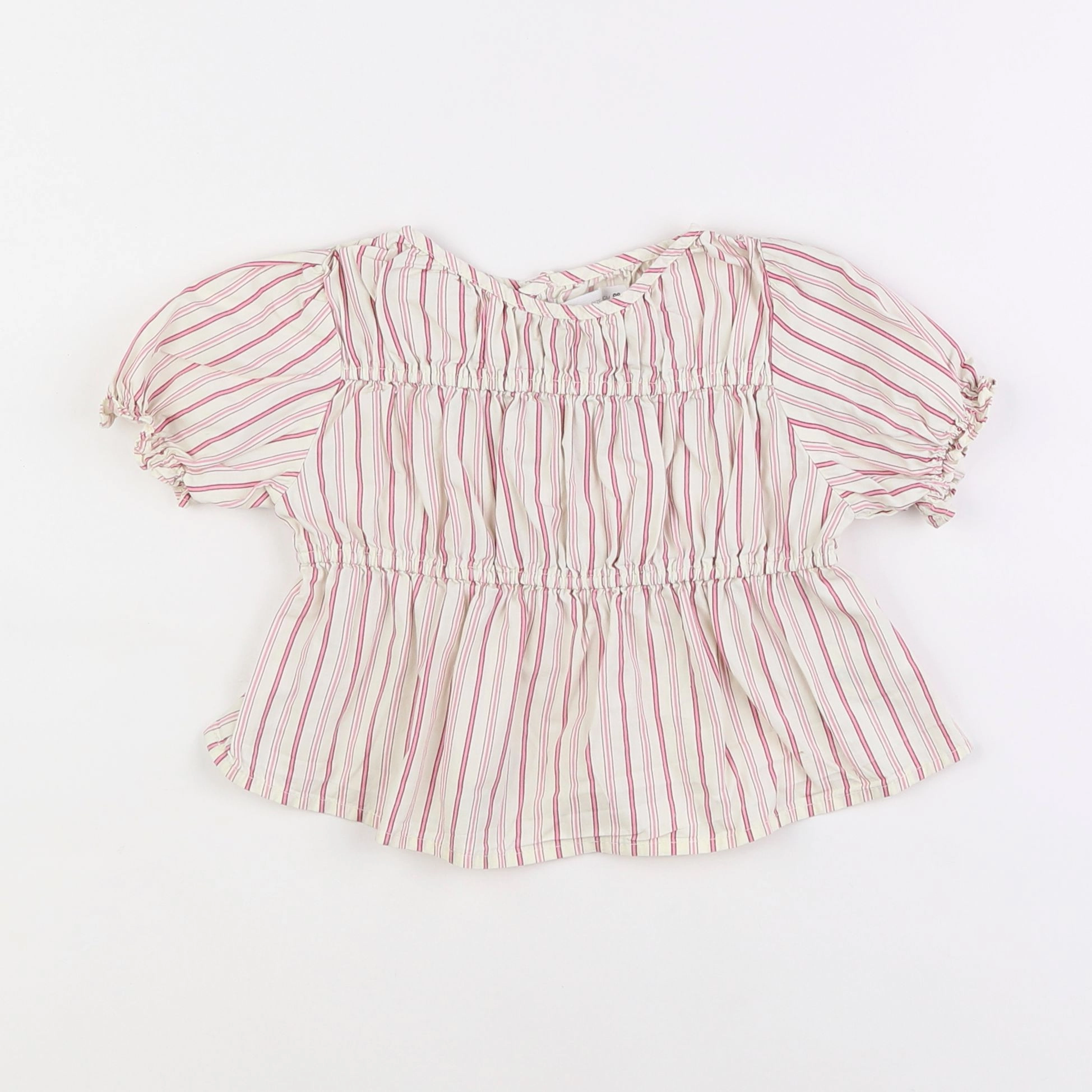 Zara - blouse beige, rose - 2/3 ans