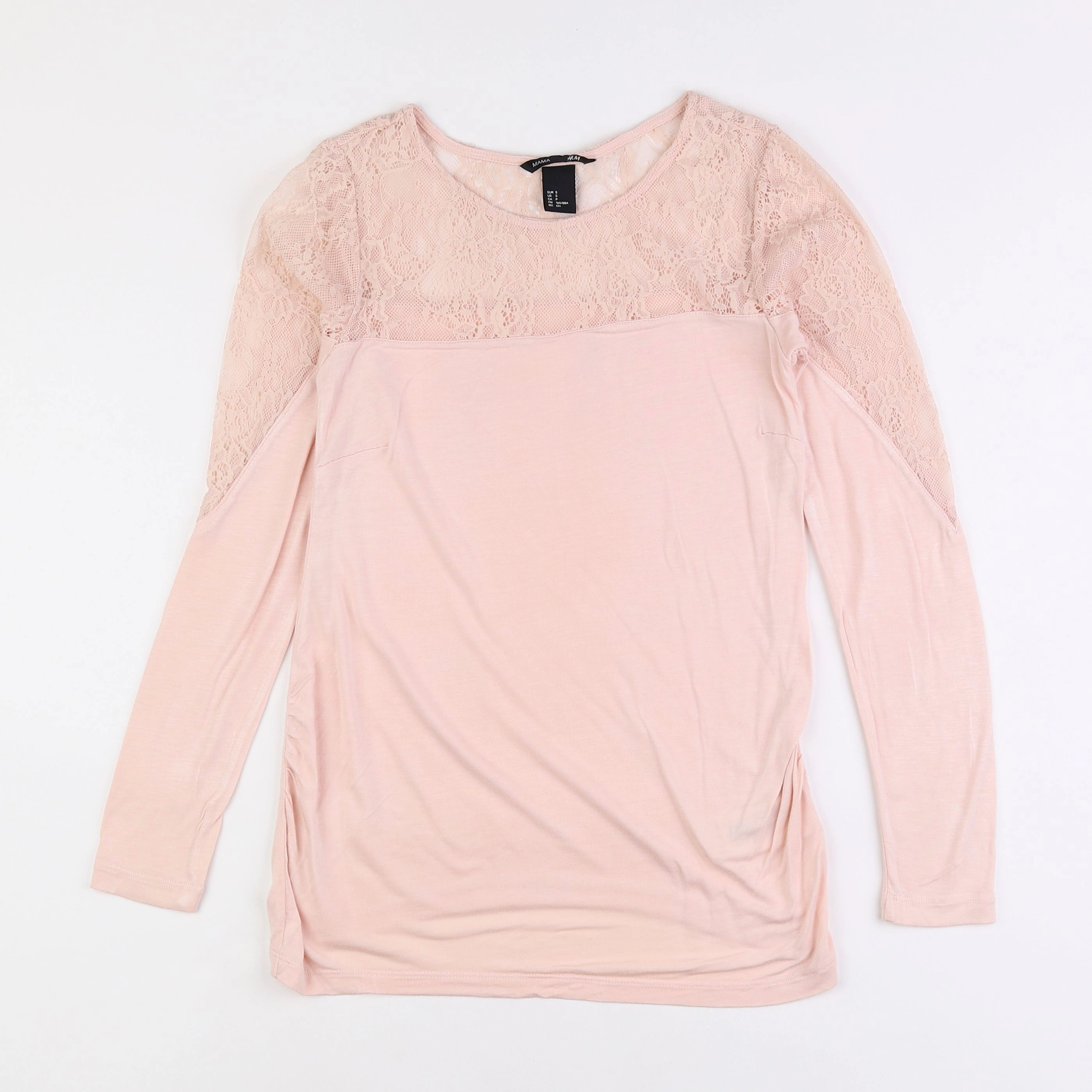 H&M - tee-shirt grossesse rose - 36 à 38