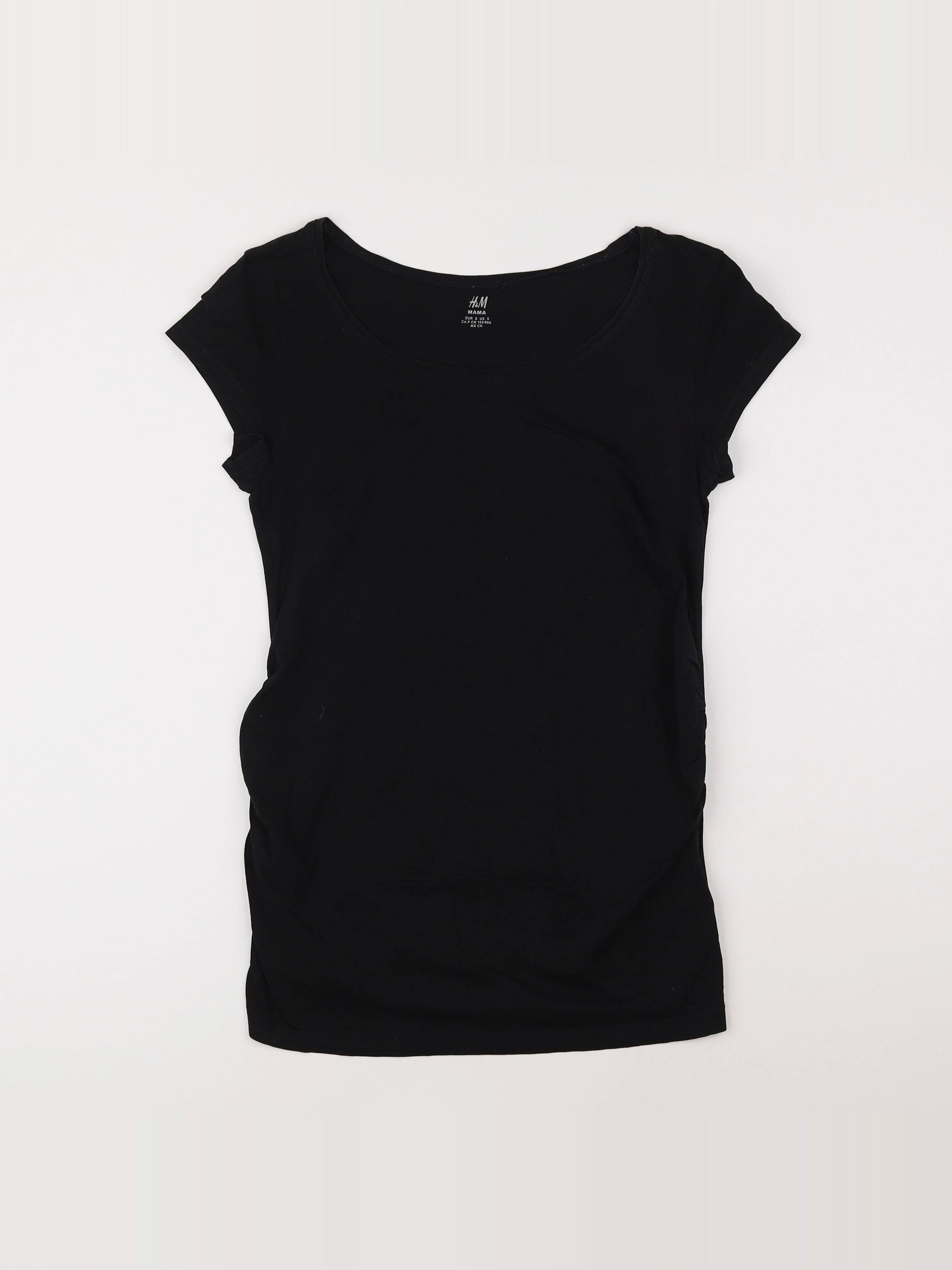 H&M - tee-shirt grossesse noir - 36 à 38